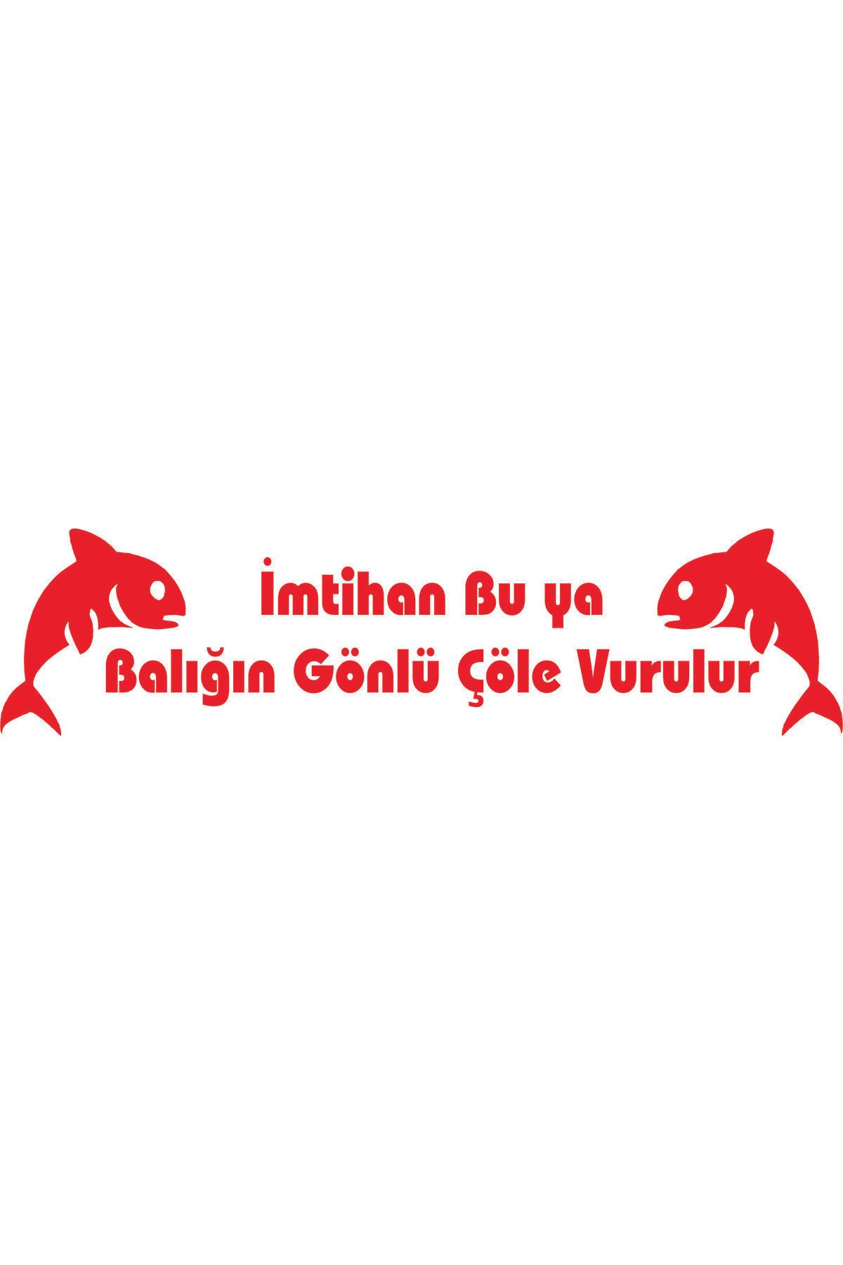 Birim Matbaa İmtihan Bu ya Balığın Gönlü Çöle Vurulur OTO ARMA STİCKER (85X20 CM)