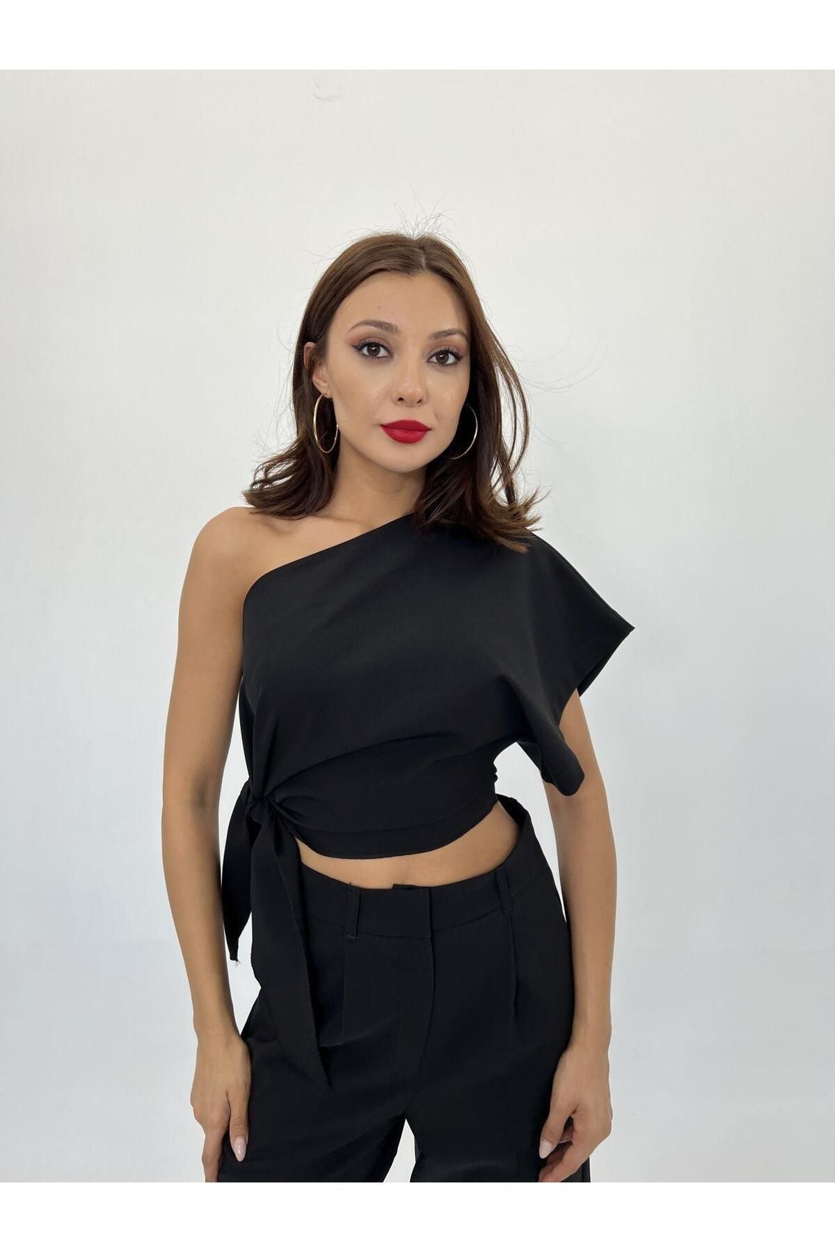 modamtn 4643 BLUZ-SİYAH