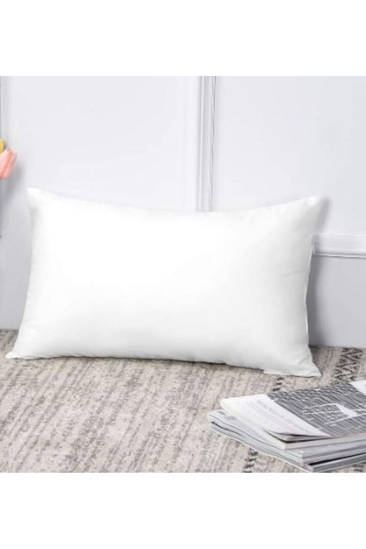 AWF AL WADI FURNITURE-Sleep EZ Single Heavy Duty White Floral Quilted Portable Tri-Folding Medical Mattress with Pillow 6
