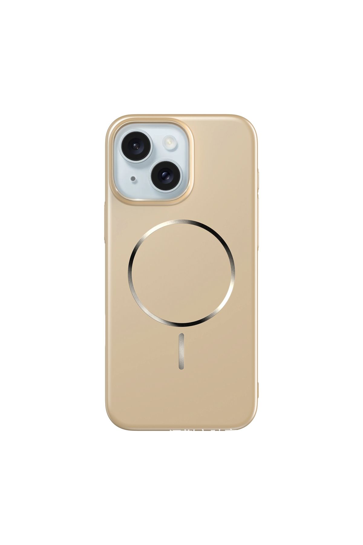 Deppo Trend iPhone 13/14 Uyumlu Magsafe Kılıf Sert Mat Koruyucu Kablosuz Şarj Destekli Arka Kapak