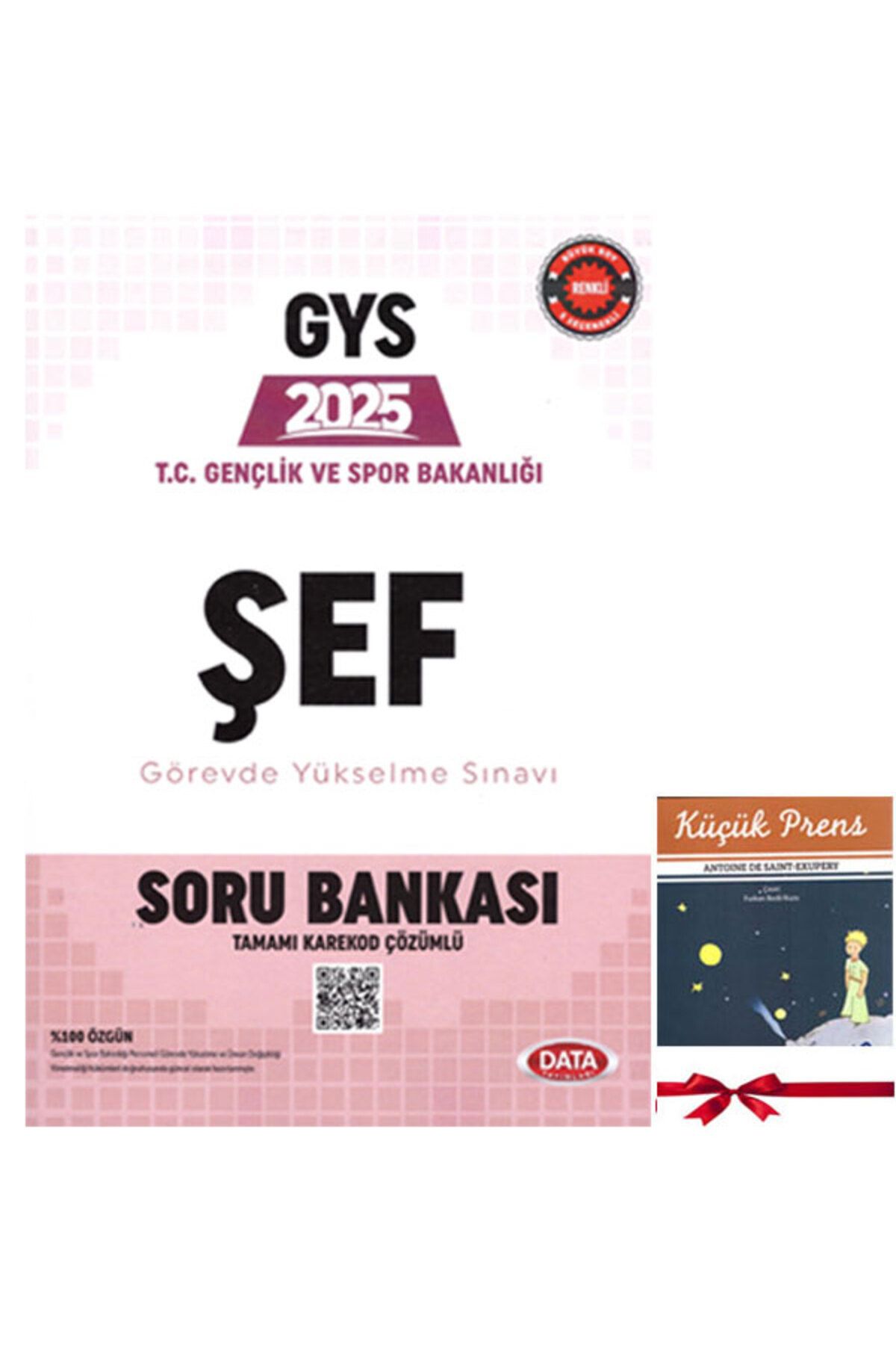 Data Yayınları 2025 GYS Gençlik ve Spor Bakanlığı ŞEF Görevde Yükselme Sınavı Soru Kitabı
