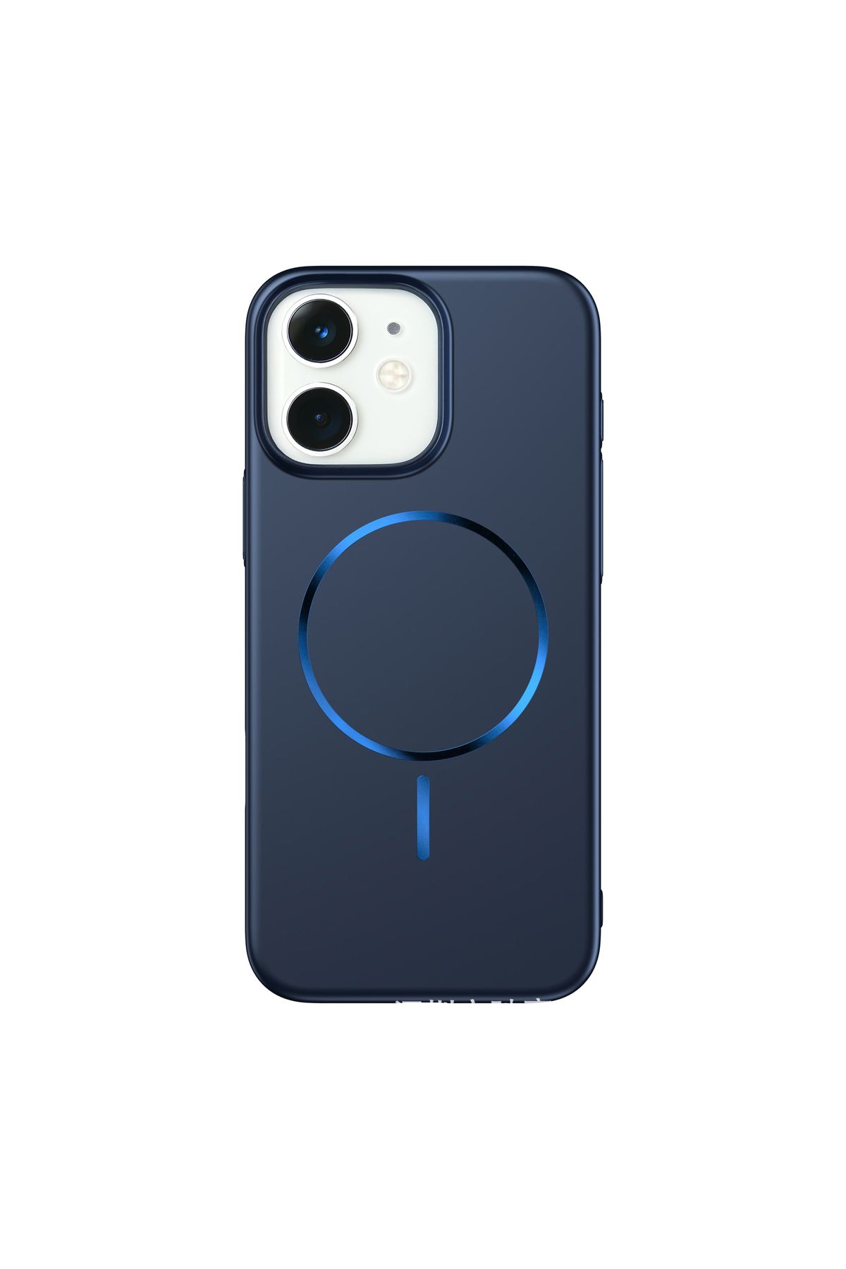 Deppo Trend iPhone 11 Uyumlu Magsafe Kılıf Sert Mat Koruyucu Kablosuz Şarj Destekli Arka Kapak