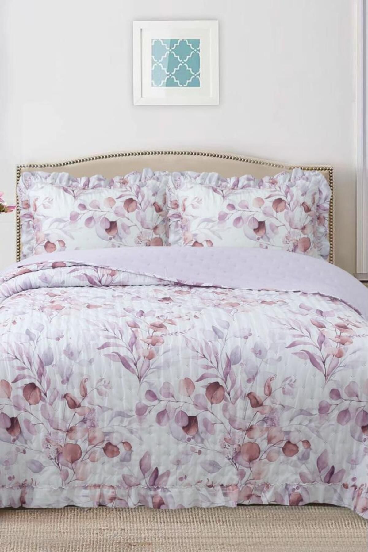 Çeyiz Diyarı Breeze Çiçek Fısıltısı Çift Kişilik Yatak Örtüsü 240x260