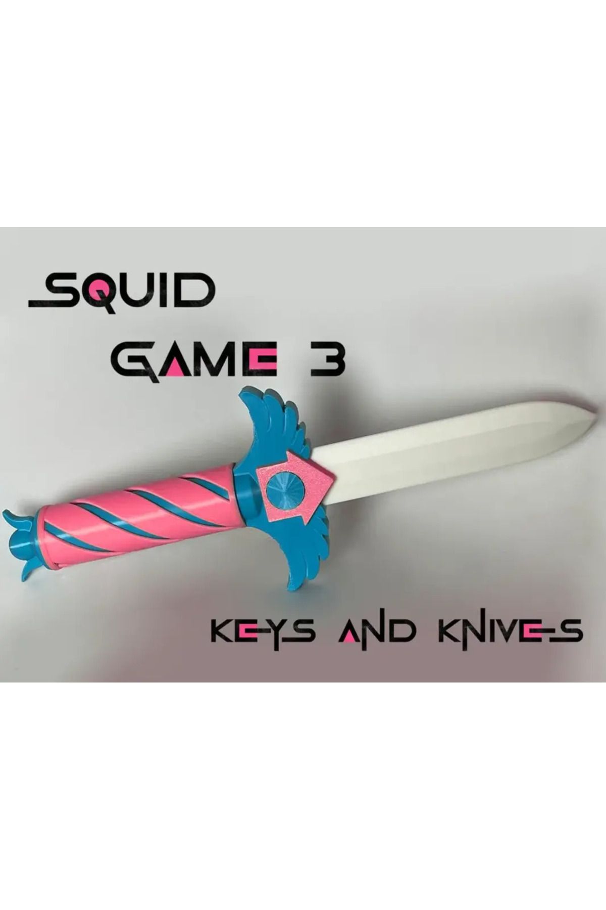 3D Stuff Squid Game 3 Bıçak Figürü 22 cm-Knife