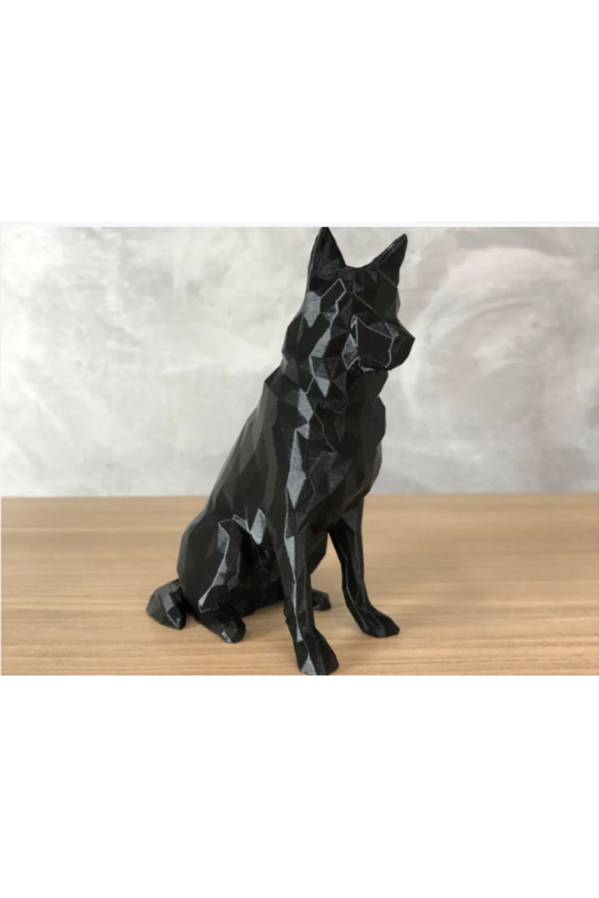 Matris Alman Kurdu Çoban Köpeği Gsd Biblo Heykel Dekoratif Obje 12 Cm 3D BASKI PLASTİK