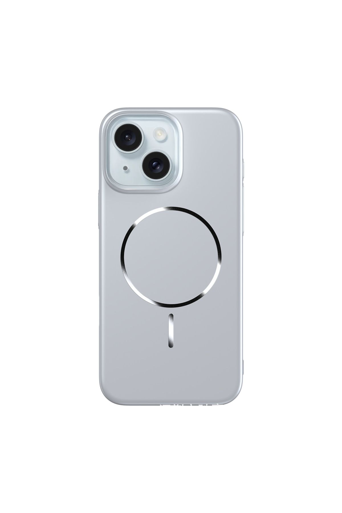 Deppo Trend iPhone 13/14 Uyumlu Magsafe Kılıf Sert Mat Koruyucu Kablosuz Şarj Destekli Arka Kapak