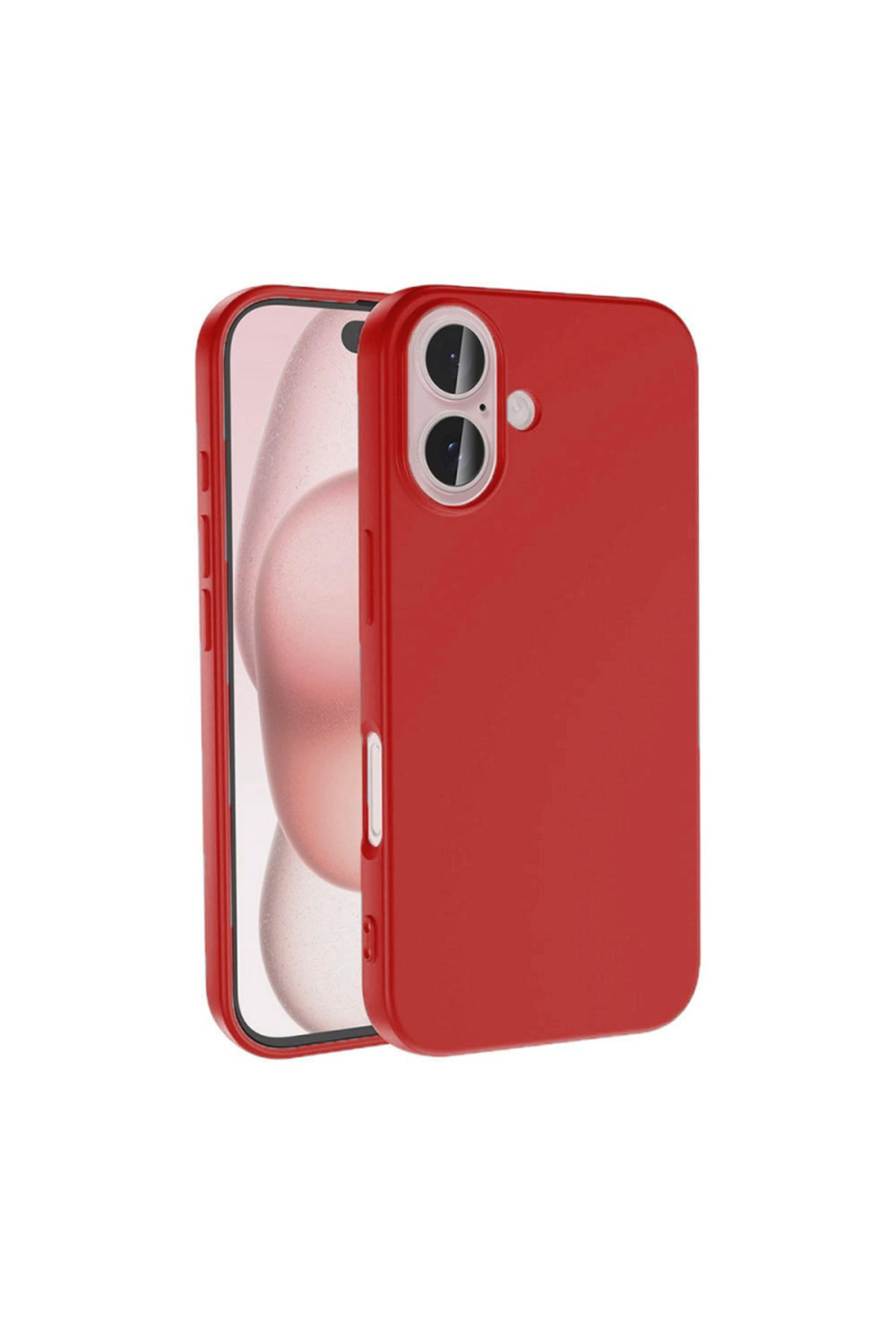 zore Apple iPhone 16 Uyumlu İçi Kadife Lansman Silikon Kılıf