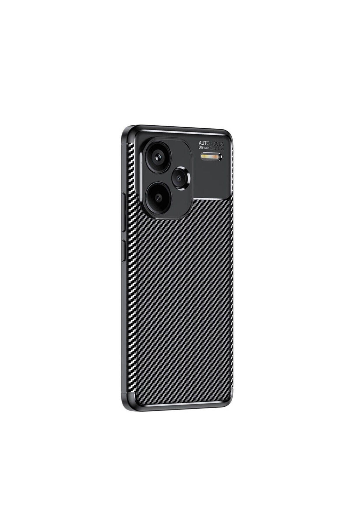 GRABONO Xiaomi Redmi Note 13 Pro Plus 5G Kılıf Karbon Fiber Görünümlü Ultra İnce Premium Carbon Case