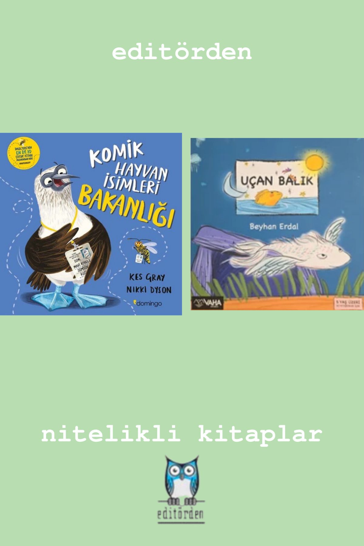 Bilge Kuş Yayınları Komik Hayvan İsimleri Bakanlığı - Uçan Balık