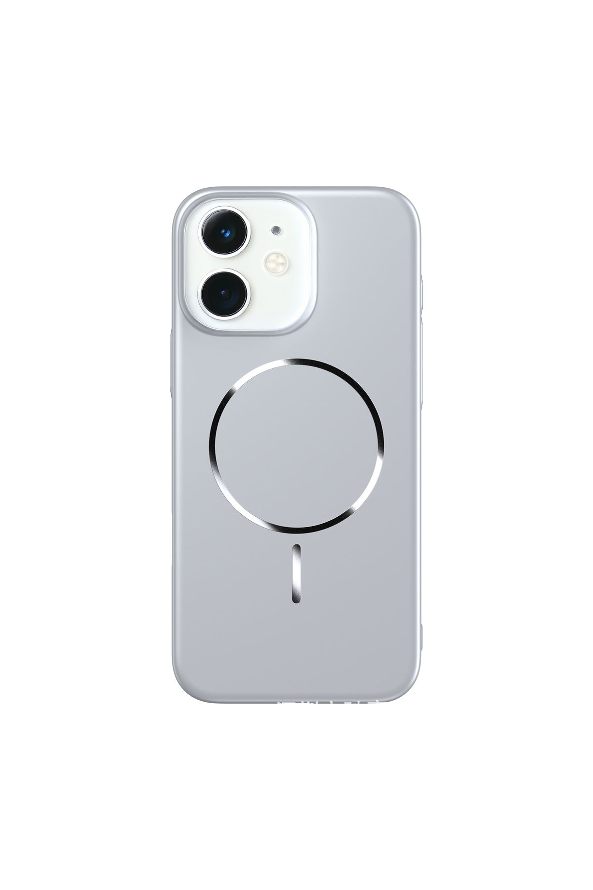 Deppo Trend iPhone 11 Uyumlu Magsafe Kılıf Sert Mat Koruyucu Kablosuz Şarj Destekli Arka Kapak