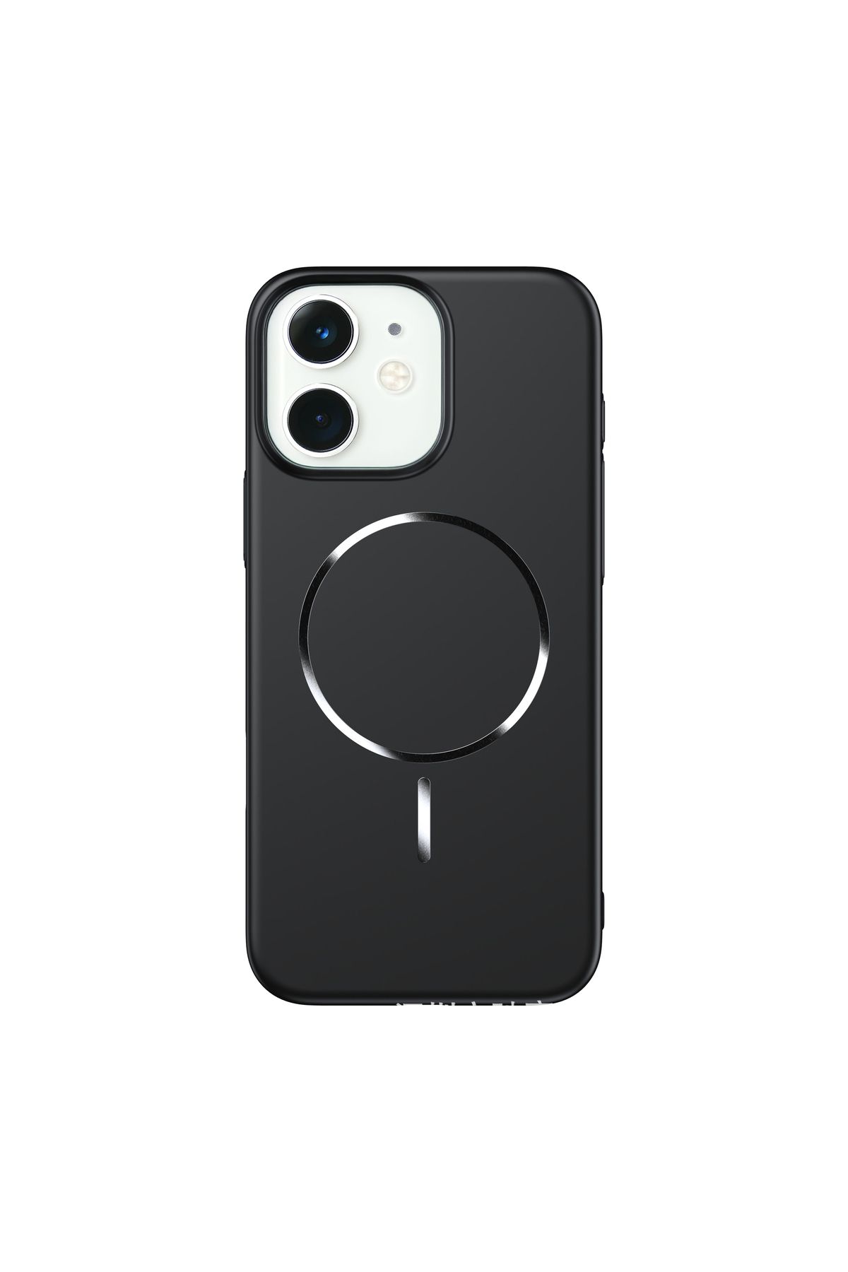 Deppo Trend iPhone 11 Uyumlu Magsafe Kılıf Sert Mat Koruyucu Kablosuz Şarj Destekli Arka Kapak