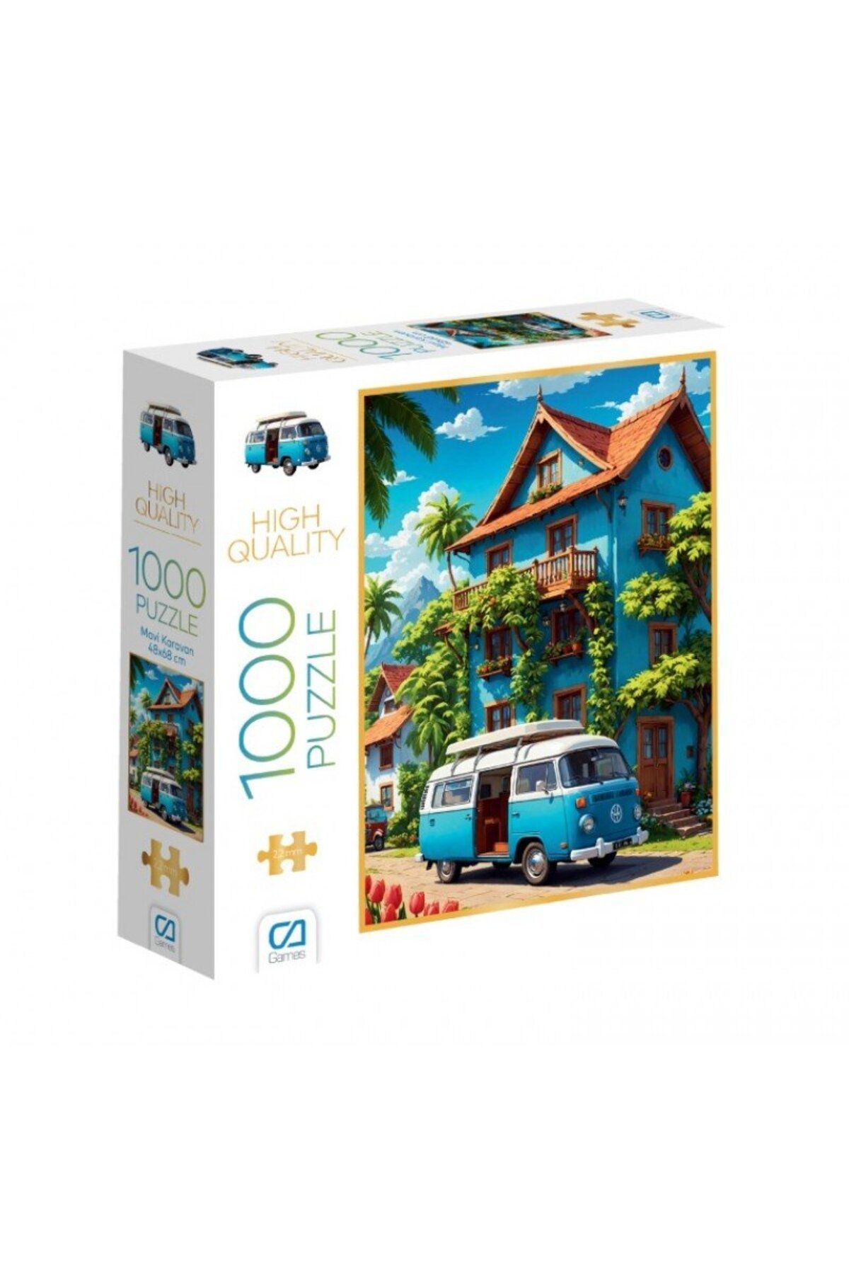 mavi su dünyası Mavi Karavan Puzzle 1000 Parça