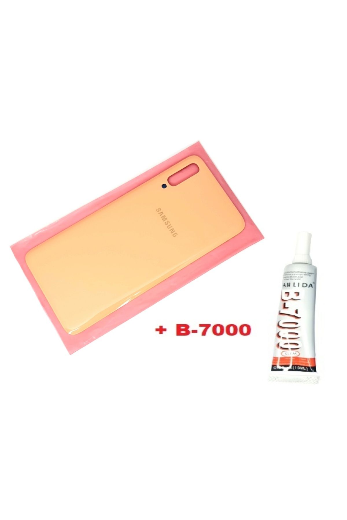 indirimplus Samsung Galaxy A70 A705 Arka Pil Batarya Kapağı (B 7000) TURUNCU