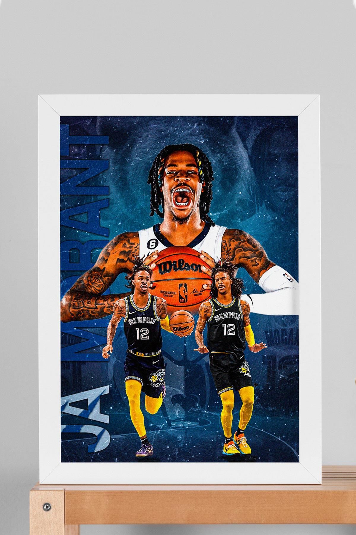 Saturn Ja Morant Çerçeveli Tablo - Basketbol NBA Posteri Tablo