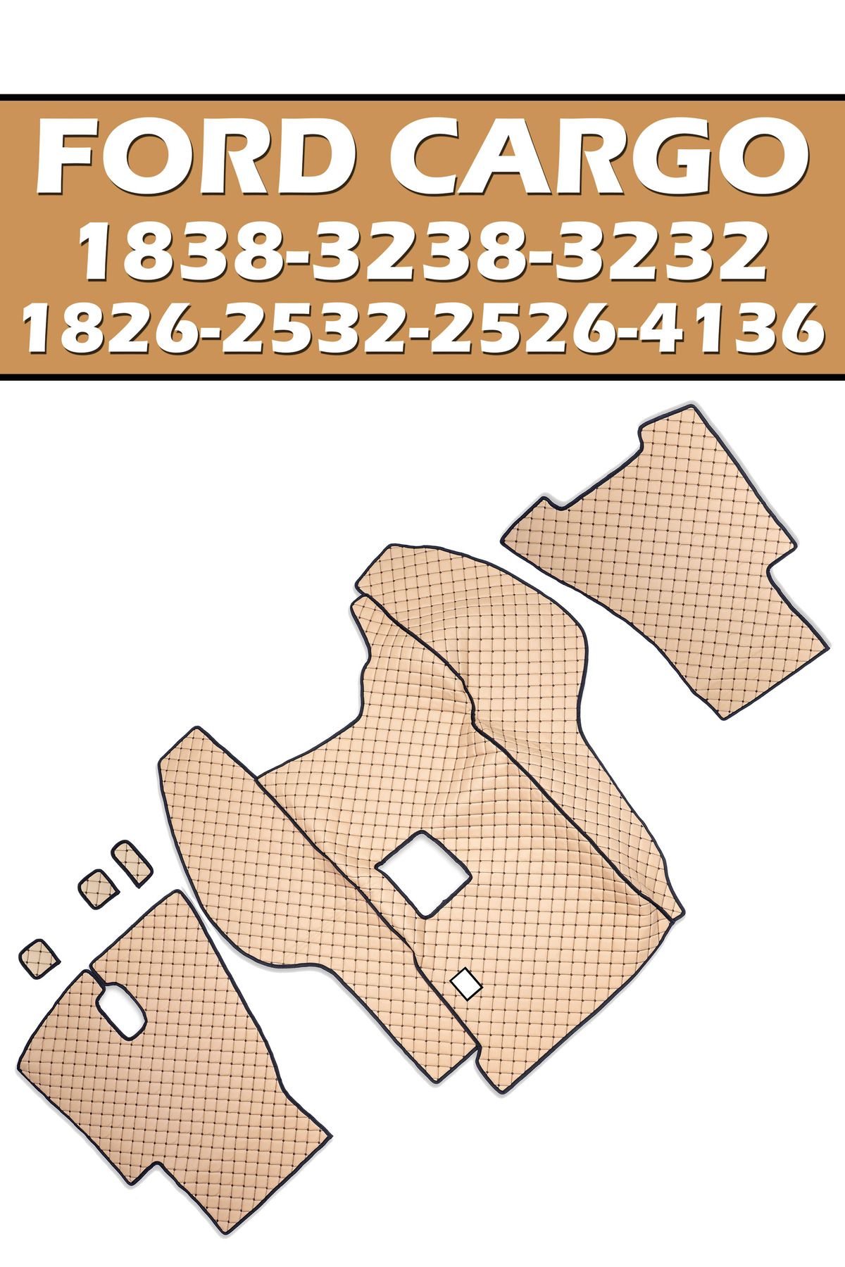 VIPTIRSHOP FORD CARGO 1838-3238-3232-1826-2532-2526-4136 (2010-2015) DERİ KAPİTONE PASPAS
