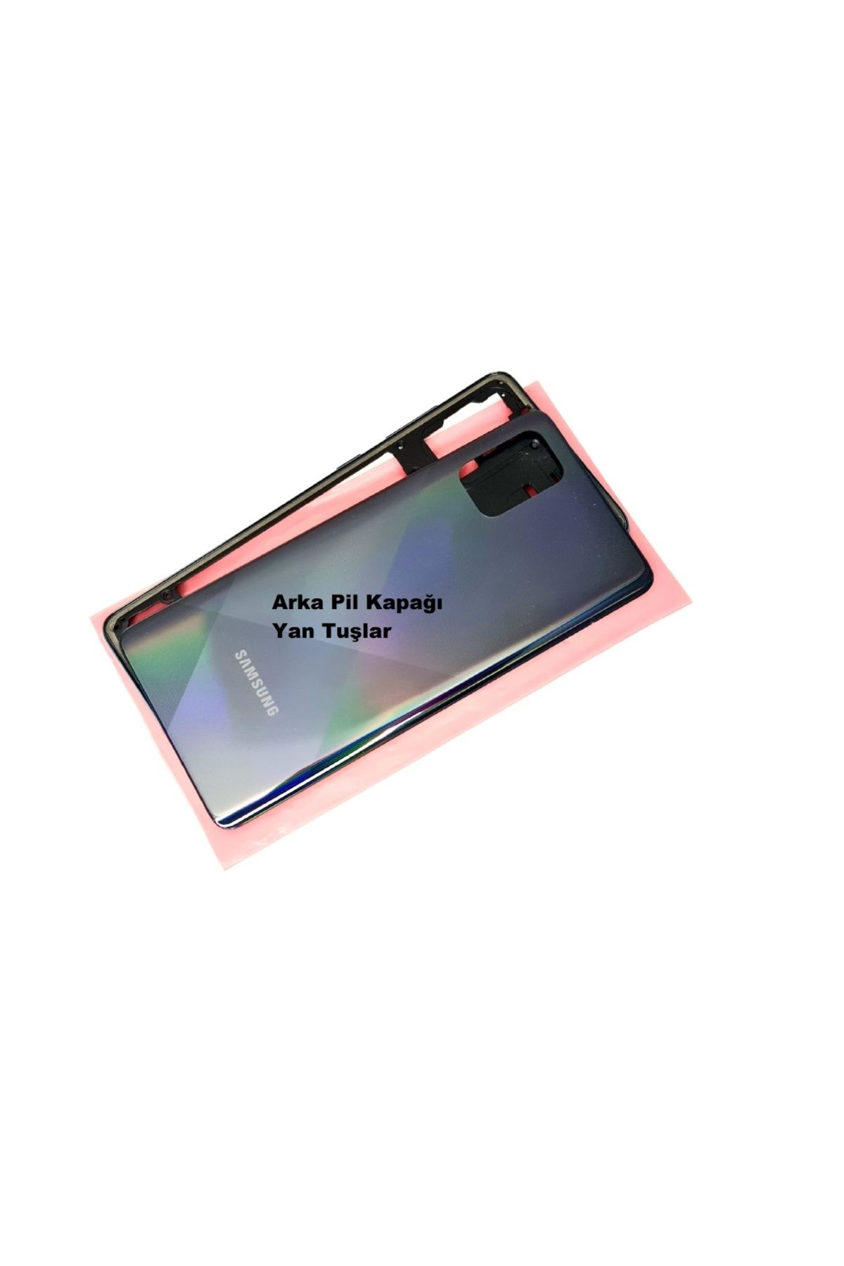indirimplus Samsung Galaxy (SM A715) A71 Kasa Arka Pil Batarya Kapağı SİYAH