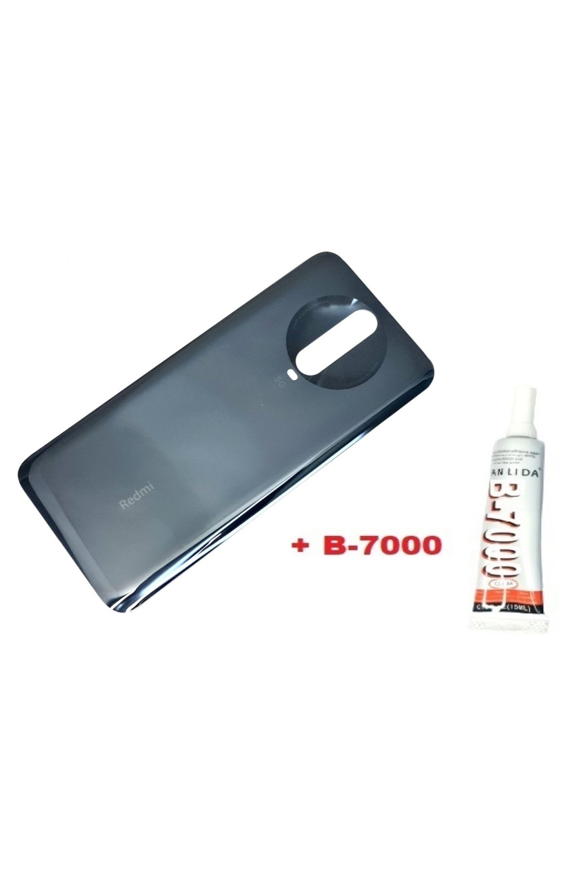 indirimplus Xiaomi Redmi K30 Arka Kapak Pil Kapağı (CAM+B 7000) SİYAH