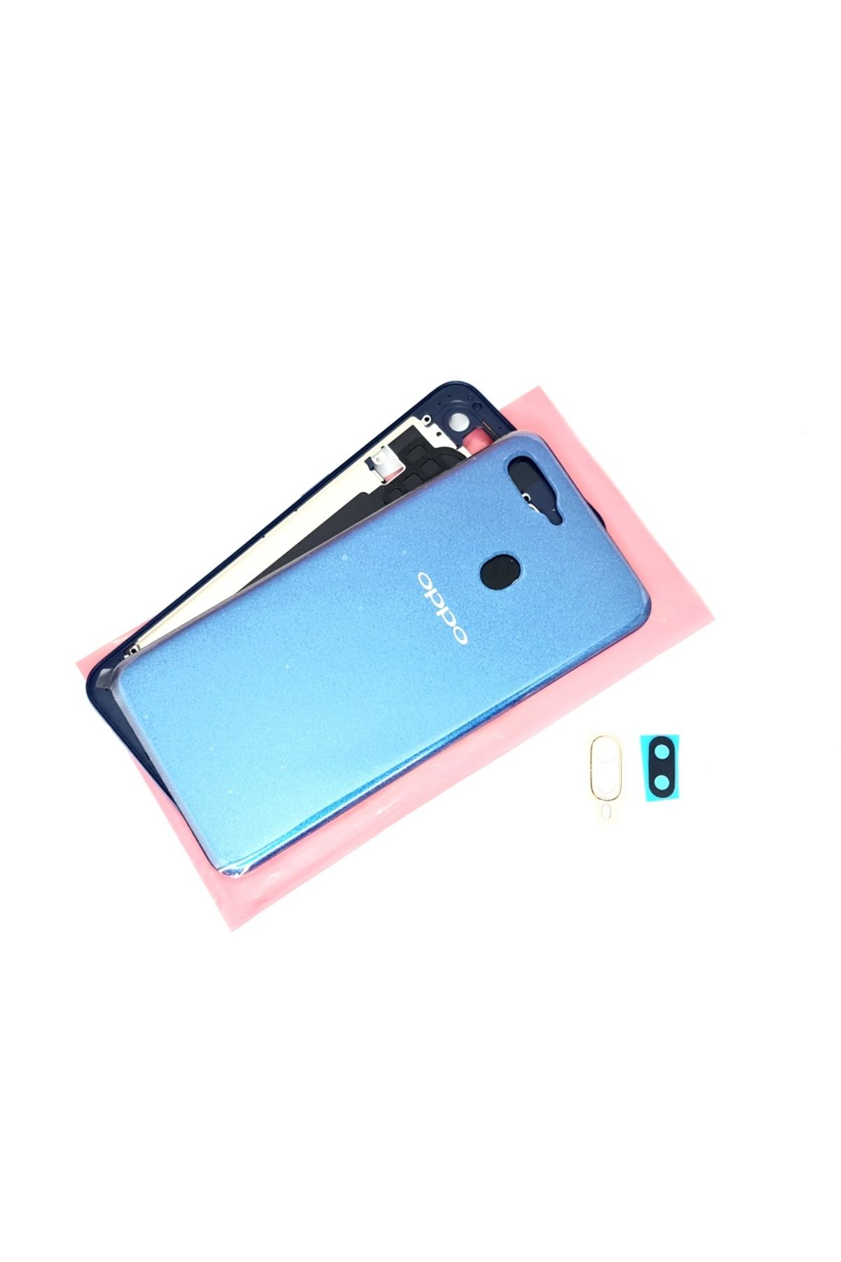 indirimplus Oppo A5S Kasa Arka Pil Batarya Kapağı SİYAH
