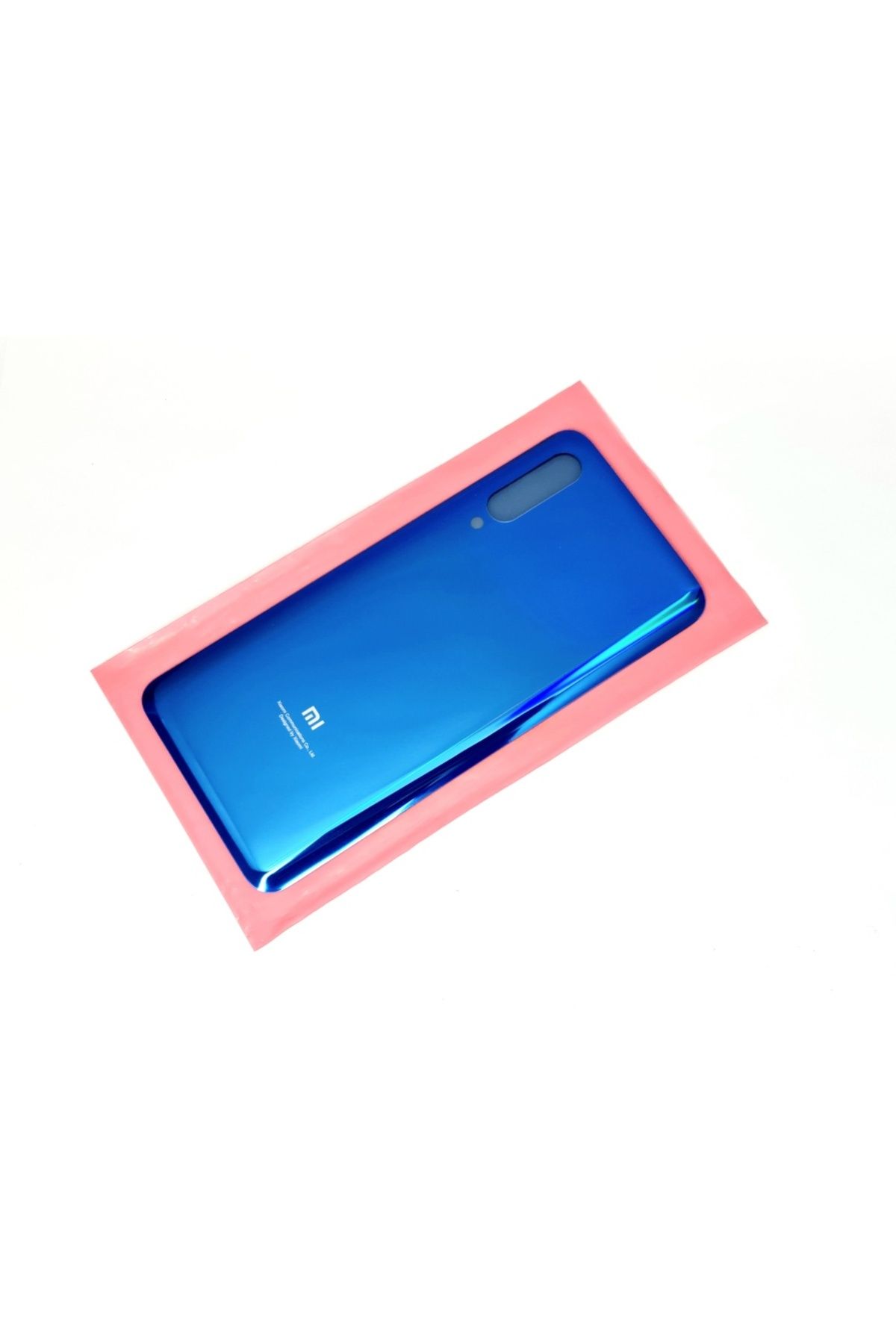 indirimplus Xiaomi Mi 9 Arka Kapak (CAM) MAVİ