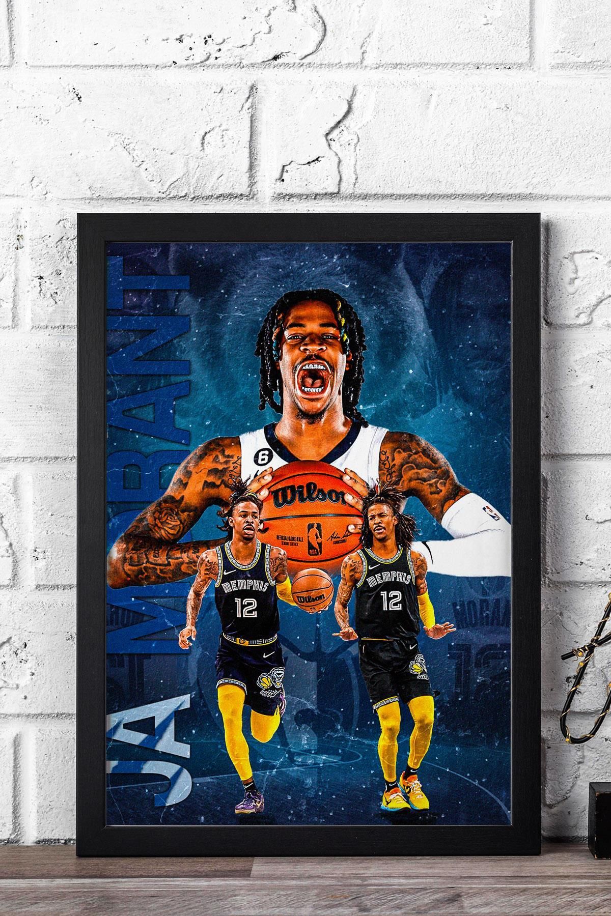 Saturn Ja Morant Çerçeveli Tablo - Basketbol NBA Posteri Tablo