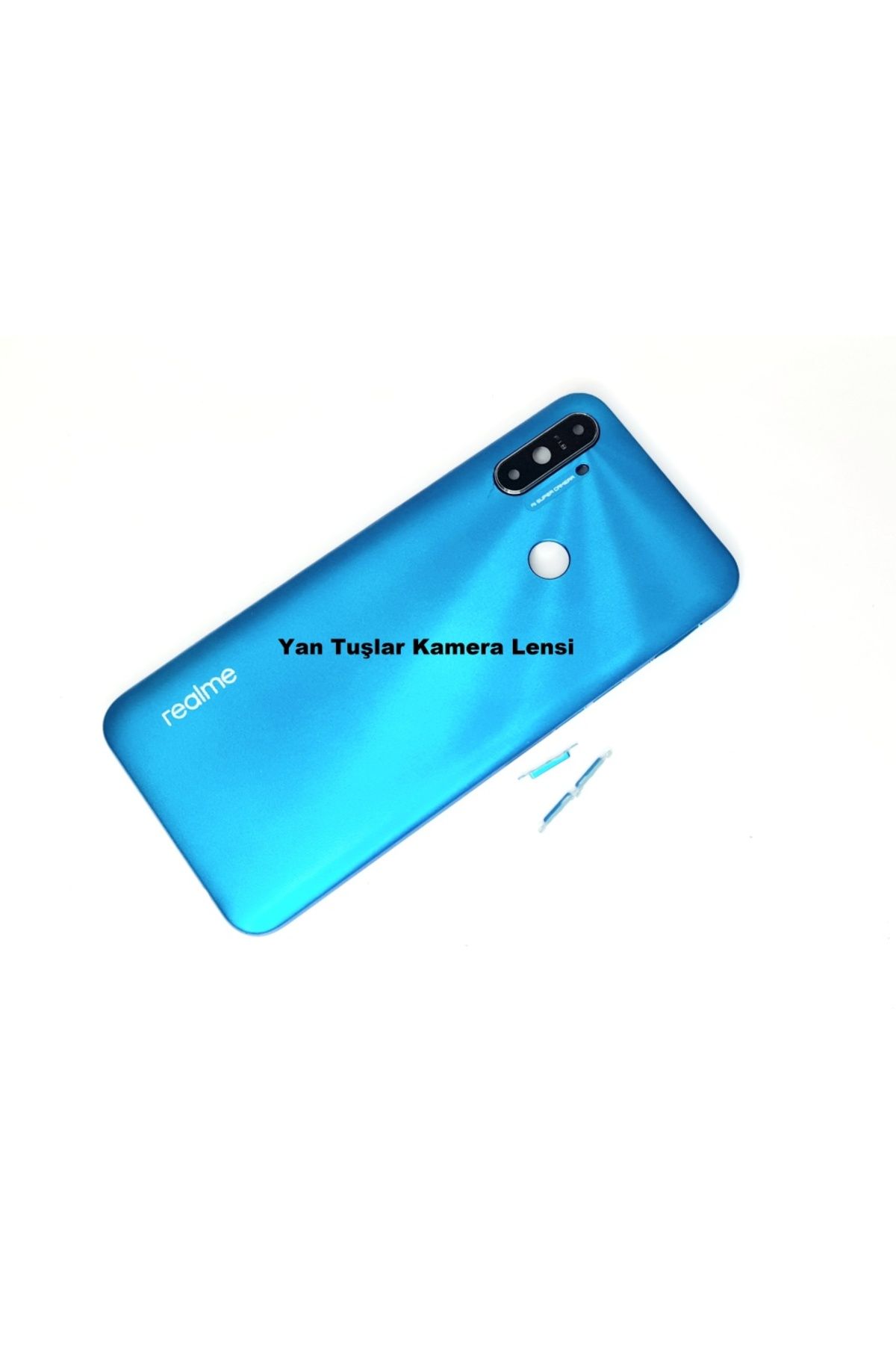 indirimplus Oppo Realme C3 Kasa Arka PİL Batarya Kapağı MAVİ