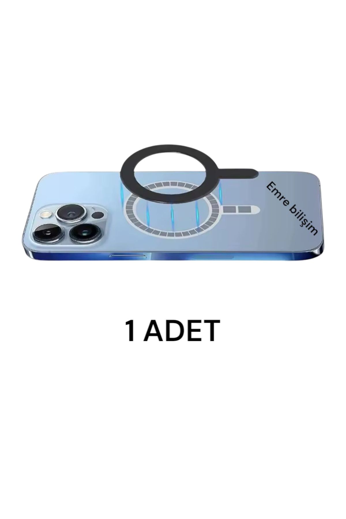 emrebilisim Magsafe Kablosuz Şarj iPhone 15 14 13 12Pro Max XR X 8 7 Artı Cep Manyetik Şarj Plakası 1 adet
