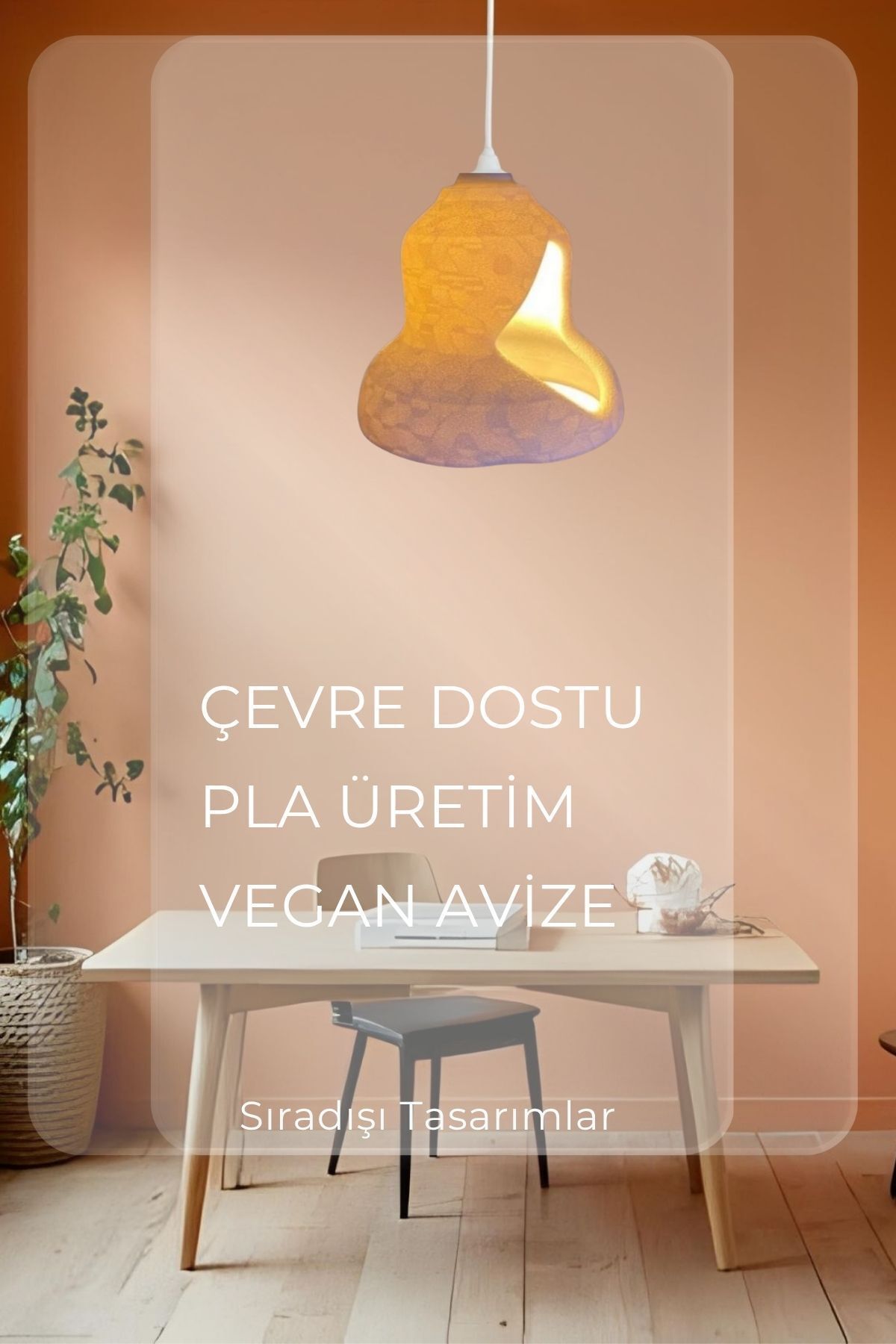 Findify Store Rustik Bohem Tekli Sarkıt Çevre Dostu Avize İskandinav Tasarım Salon Mutfak