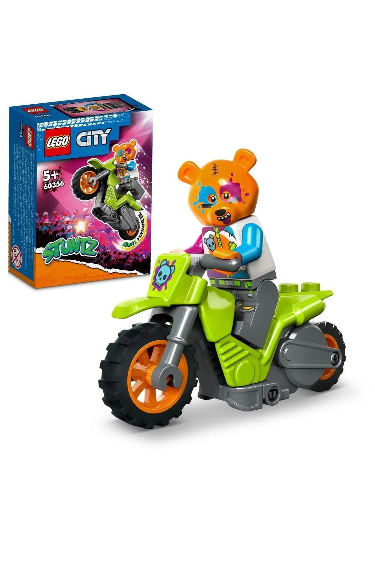 ZıpZıpBox 60356 City - Ayı Gösteri Motosikleti 10 Parça +5 Yaş Lego Oyuncak