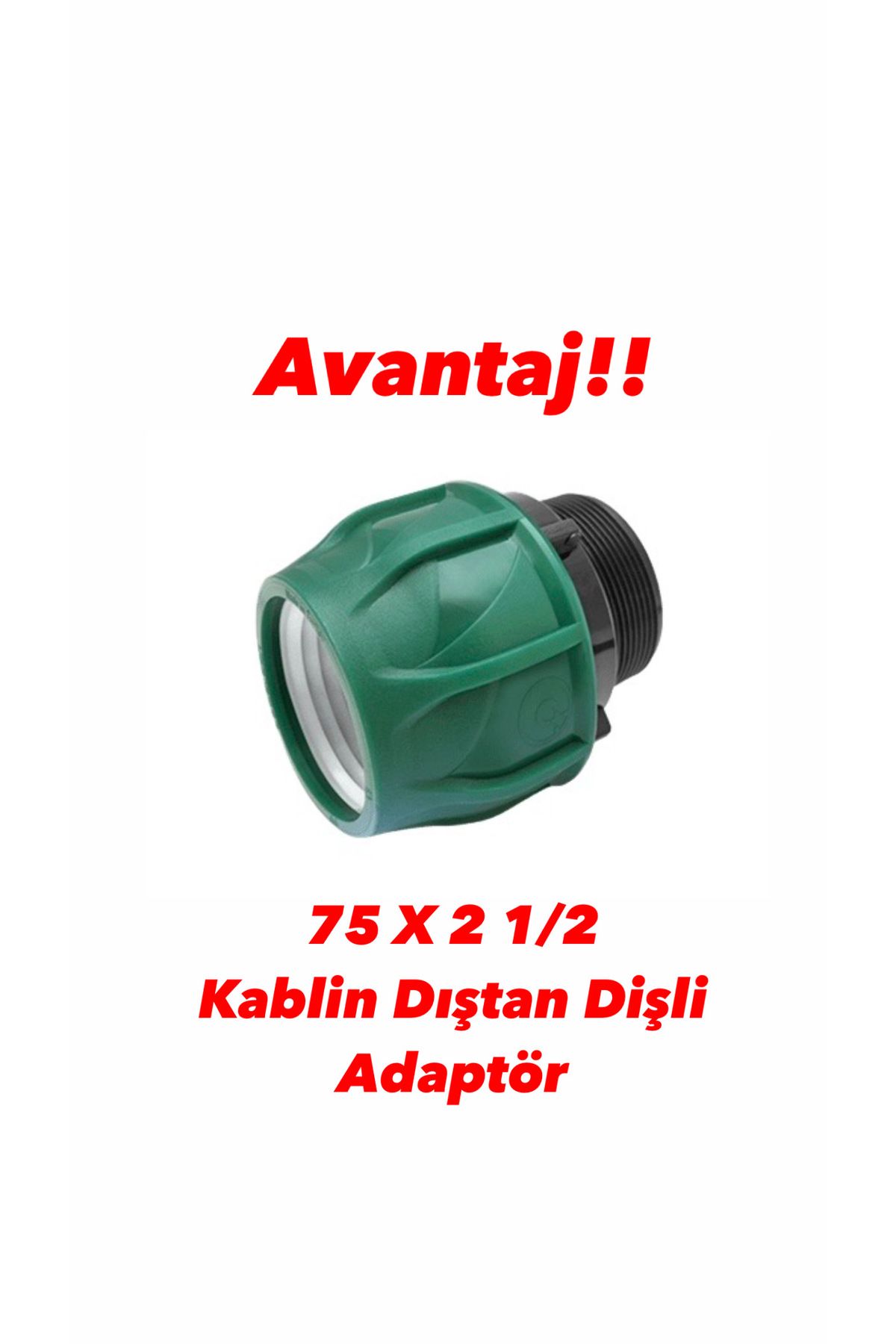 POELSAN 75*2 1/2 Dıştan Dişli Kaplin Erkek – Yüksek Basınca Dayanıklı Bağlantı Parçası