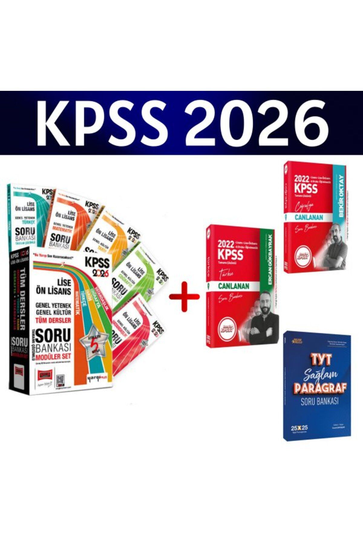 Hangi KPSS Yargı 2026 KPSS Lise Ön Lisans GK-GY Tüm Dersler Çözümlü Modüler Soru Set + 3 Soru Bankası Hediye