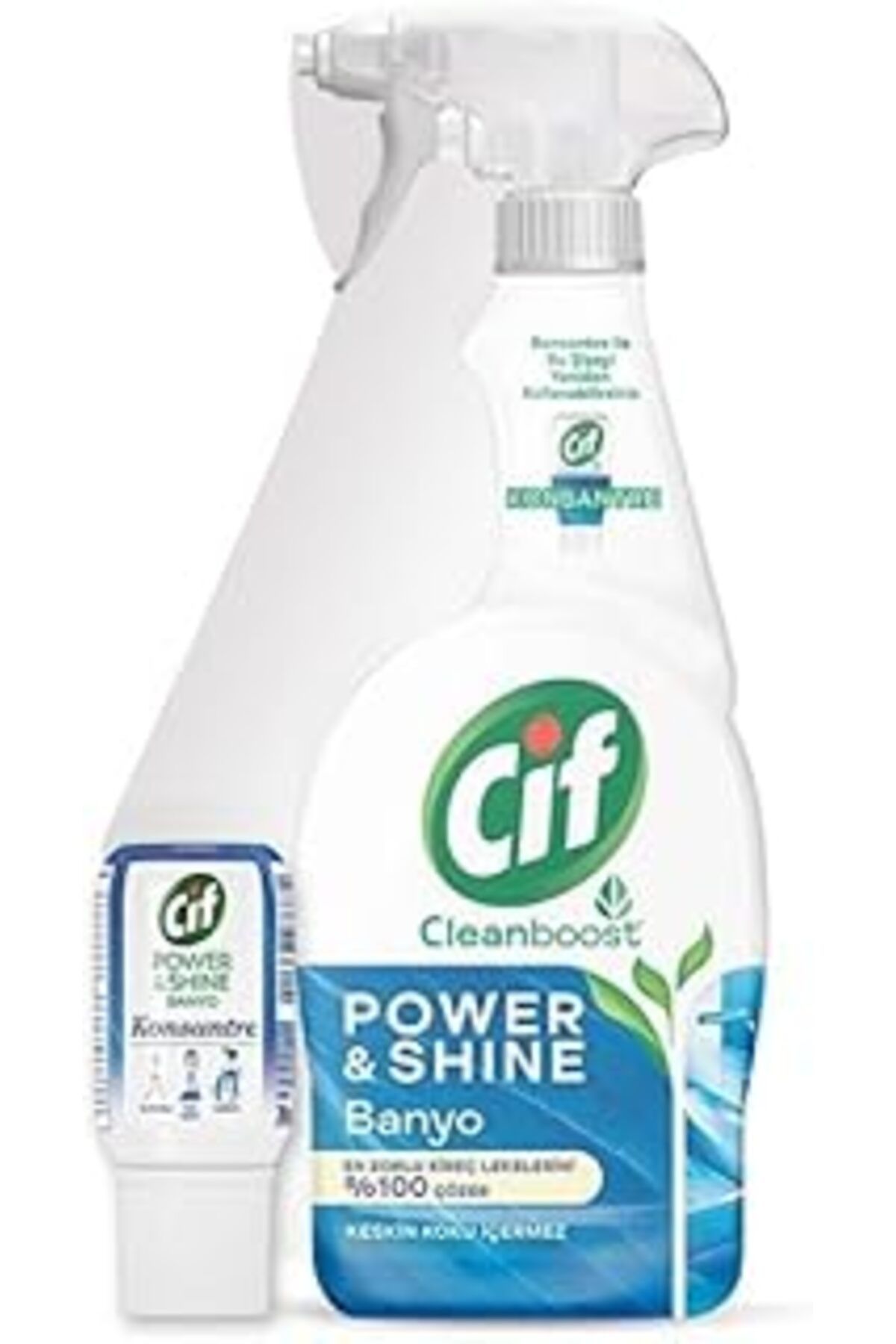Pazarcan Cif Power & Shine Sprey Banyo Kireç Çözücü 750 Ml + Cif Power & Shine Konsantre Banyo 70 Ml