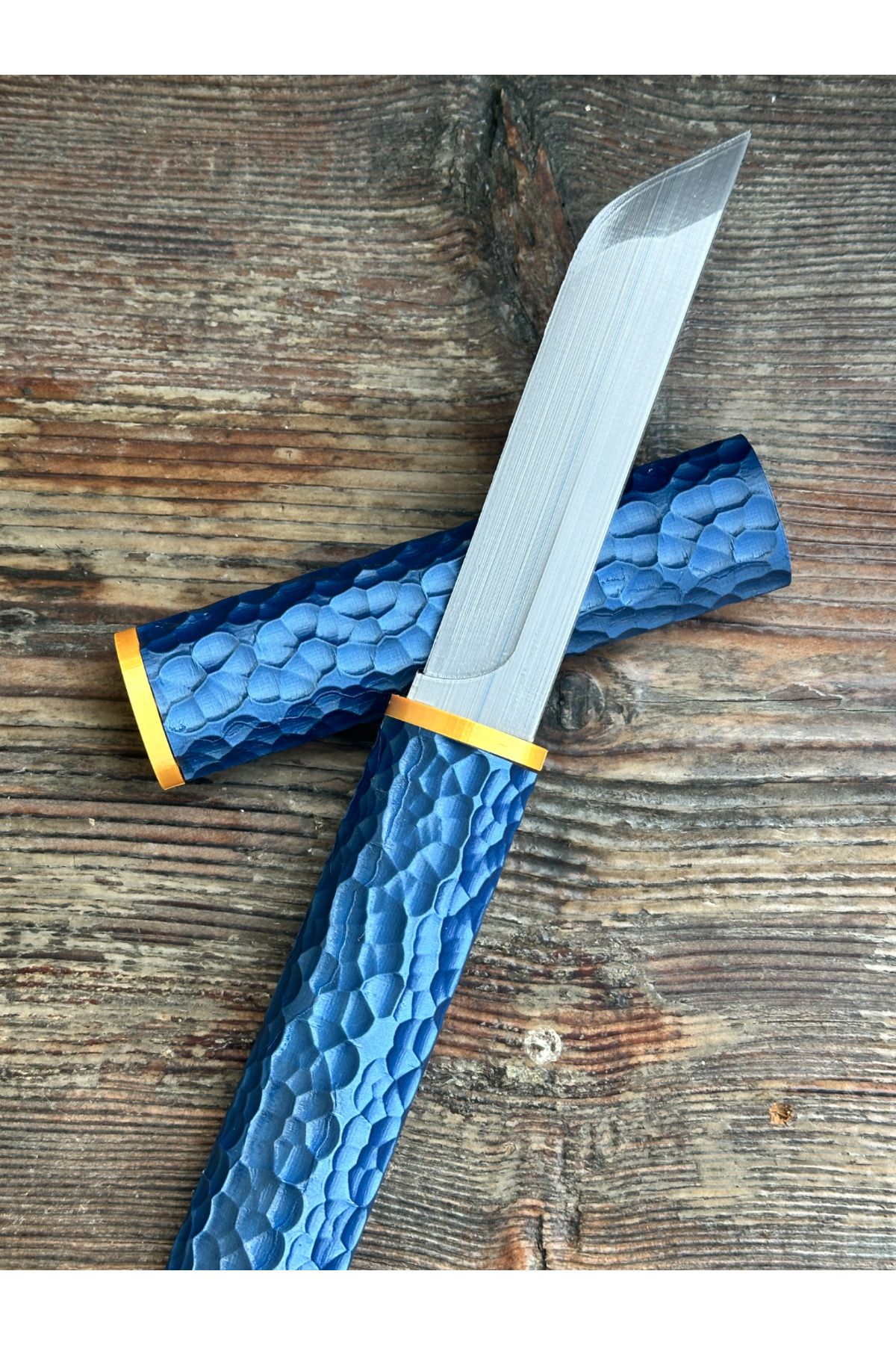 üç boyutlu haller Parlak Lacivert Midi Katana 30 CM