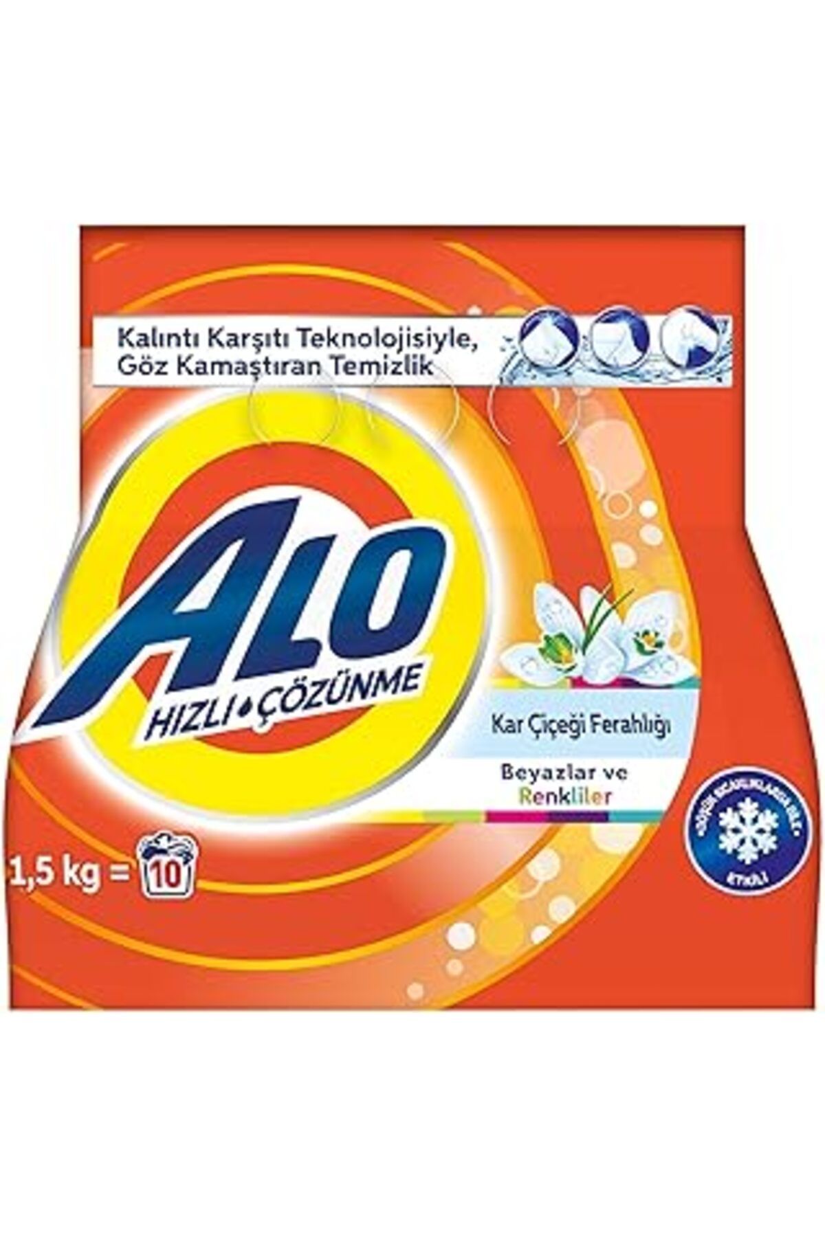 Pazarcan 1,5 Kg Kar Çiçeği Ferahlğı Beyazlar Ve Renkliler Hızlı Çözülme Toz Deterjan