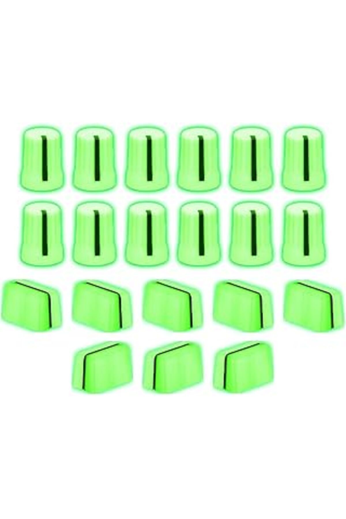 Pazarcan Dj Techtools Chroma Caps Pro Pack (Luna Glow) | Chroma Caps Pro Paketi: 12X 90º Super Knobs, 5X Fad