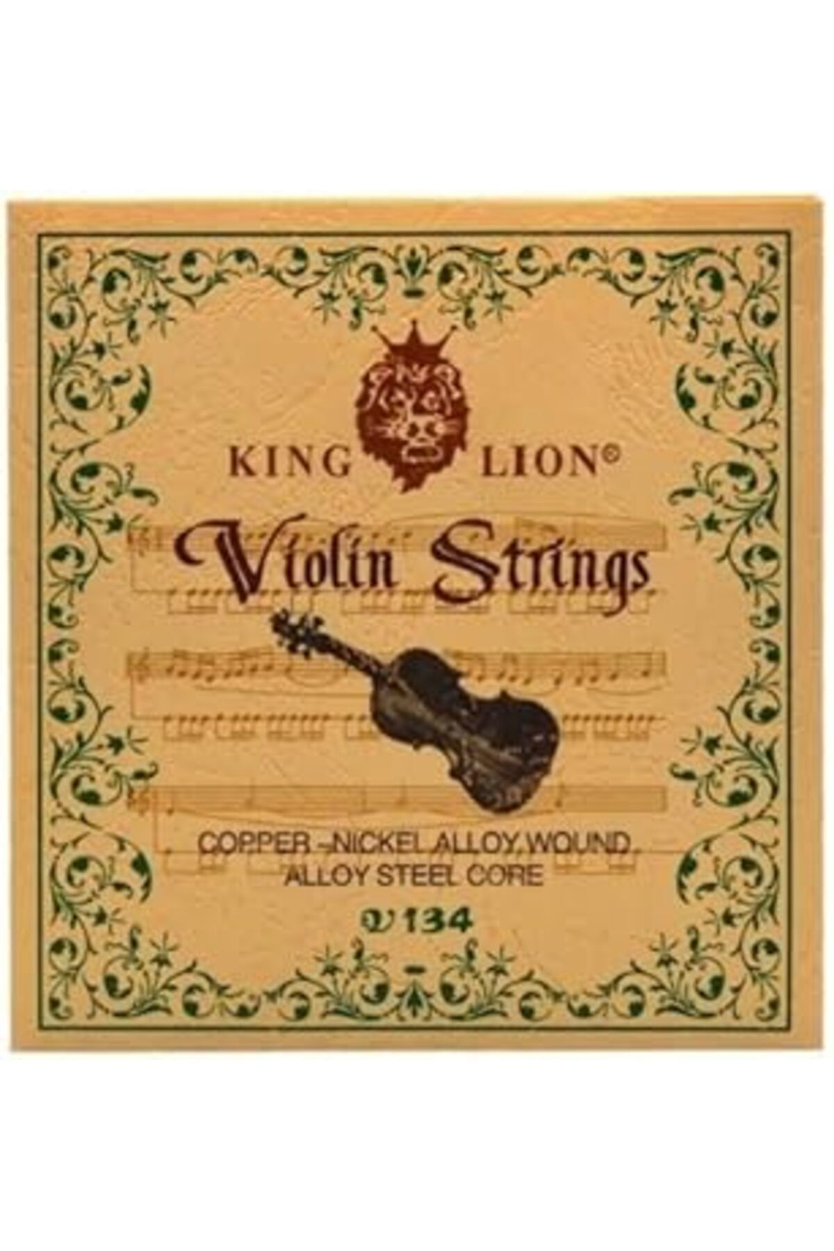 Pazarcan King Lion V134 Takım Keman Teli 0,25-0,72 Nikel Alaşımlı Çelik Çekirdekli