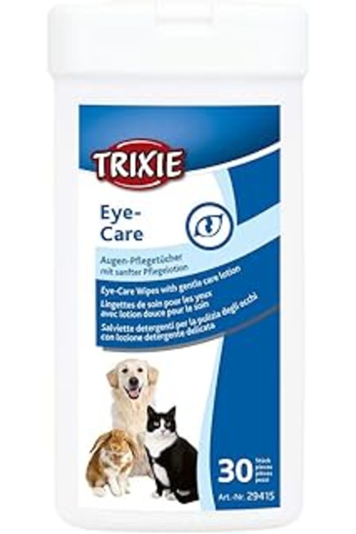 Pazarcan Trixie Islak Göz Temizleme Mendili, 30 Adet