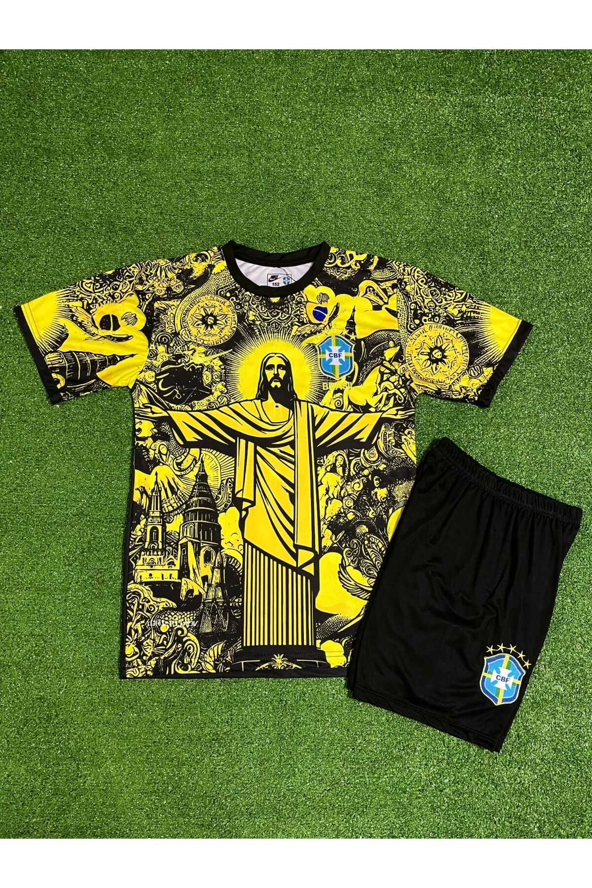 BARBITOS Brezilya Neymar Jr Özel Konsept Çocuk Forması (Yellow)