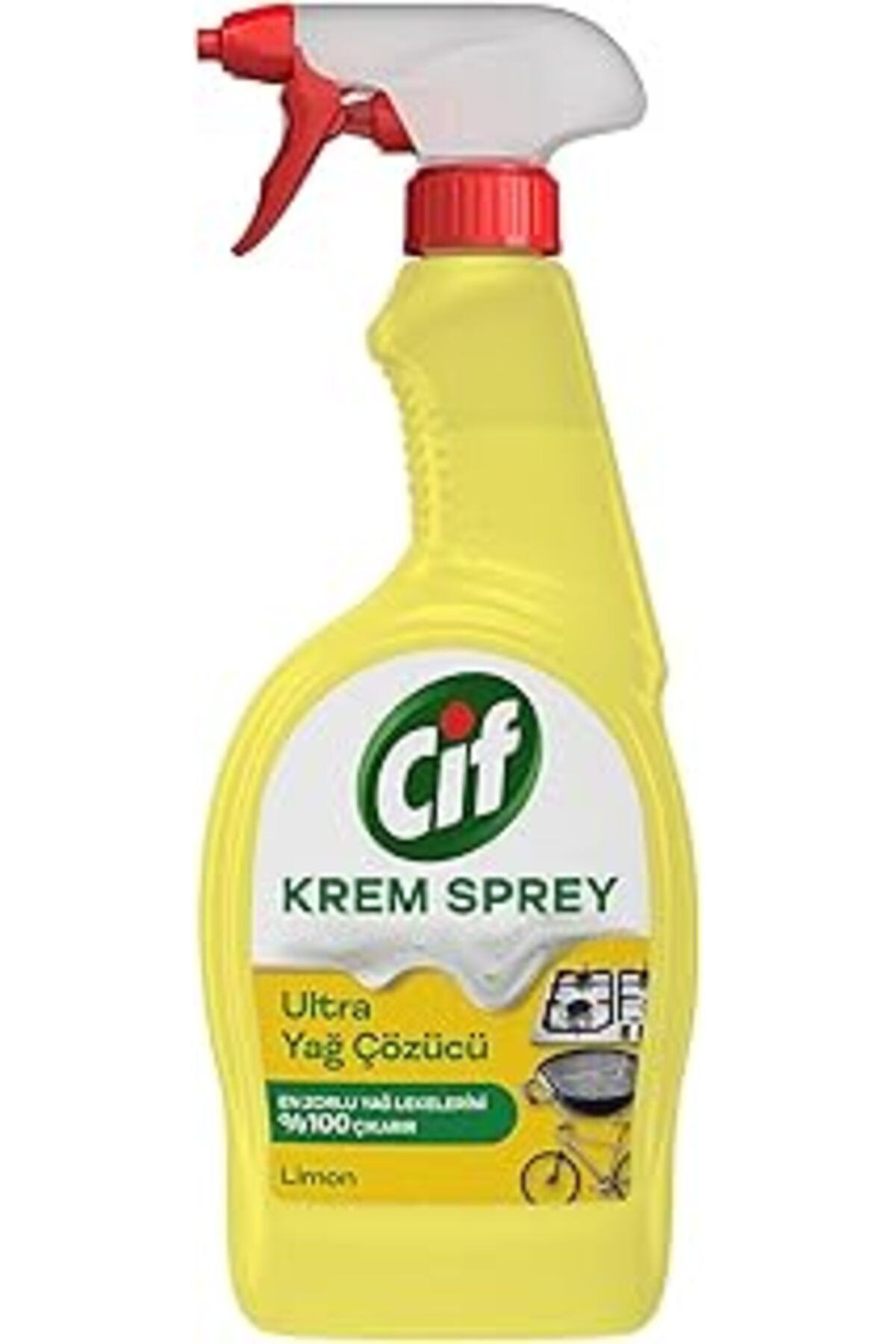 Pazarcan Cif Krem Sprey Ultra Yağ Çözücü Yüzey Temizleyici Limon 750 Ml