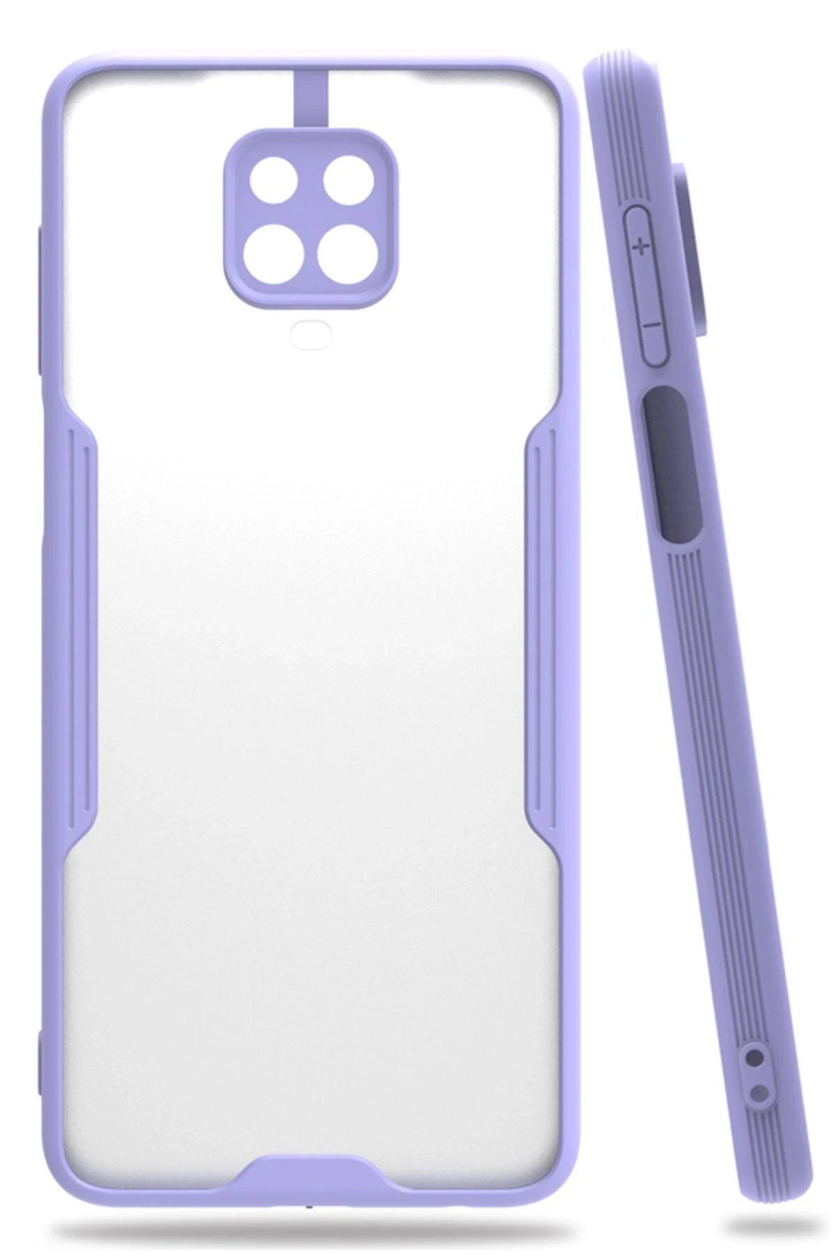 Toptan Bulurum Xiaomi Redmi Note 9S Kılıf Platin Silikon - Lila