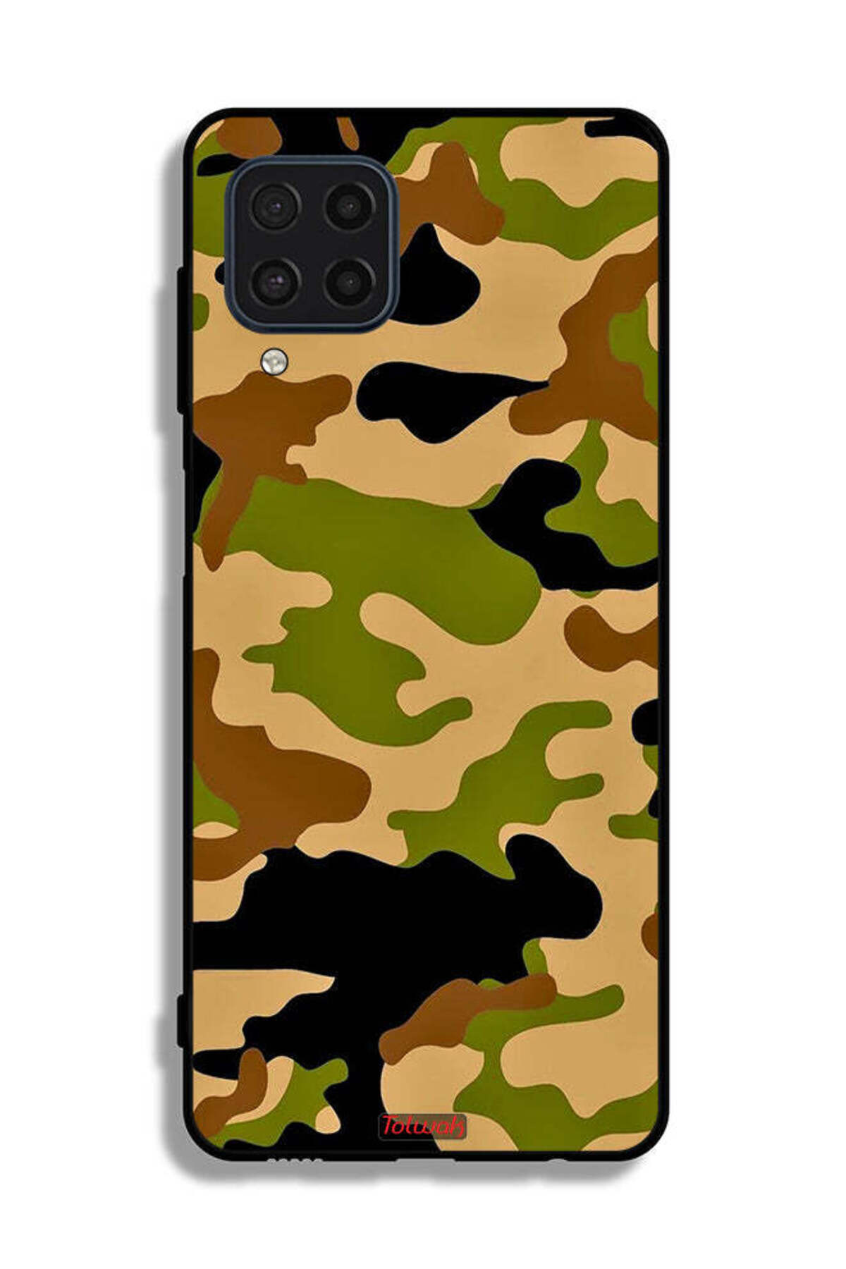 Tolwak-Samsung Galaxy M22 Protective Case Cover Camouflage Abstract Digital Pattern 2