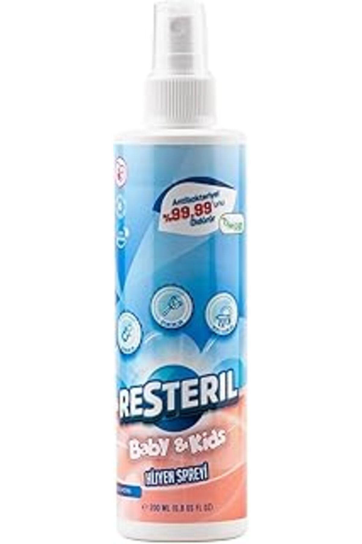 Mu Art Ahşap Resteril 200Ml Alkolsüz Parfümsüz Bebek Çocuk Dezenfektan Su Bazlı Emzik Ve Yüzey Temizleyici Hijye