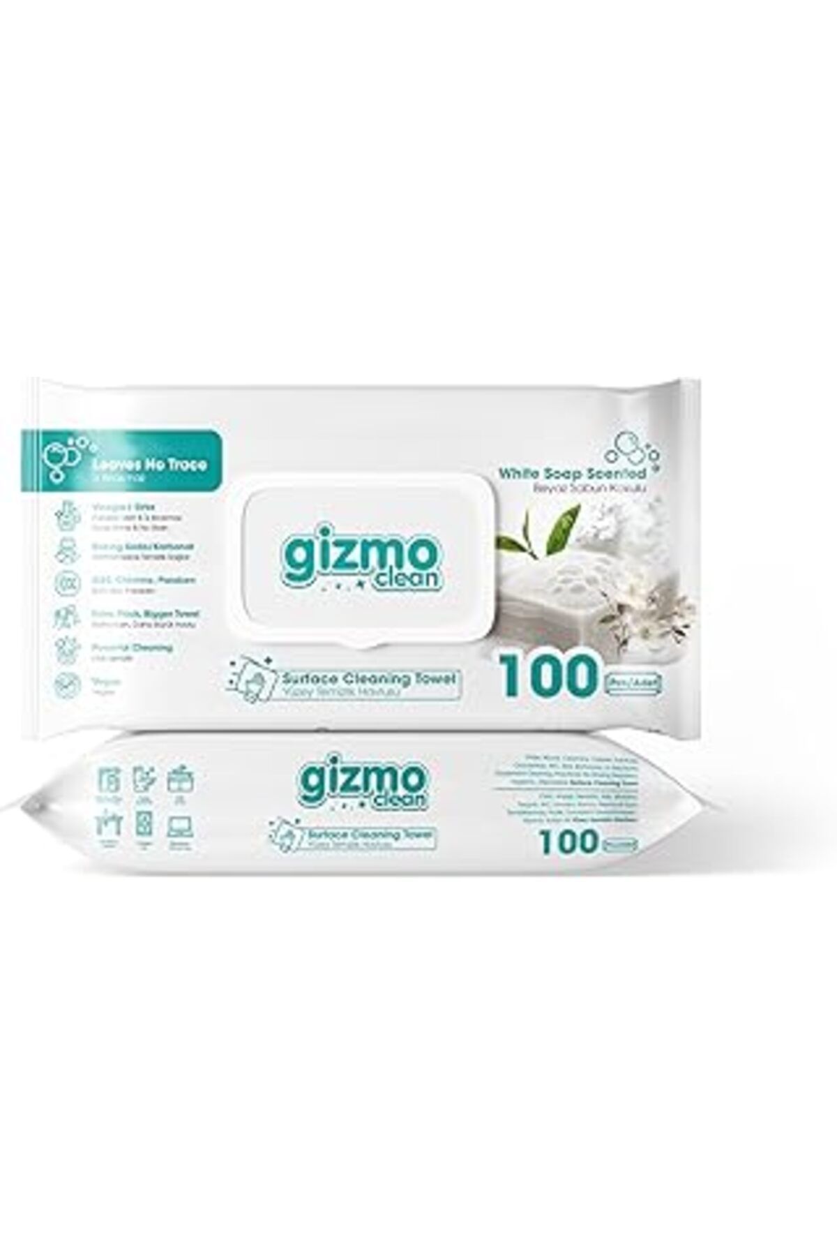 Pazarcan Gizmo Clean Yüzey Temizlik Havlusu Beyaz Sabun Kokulu 100'Lü