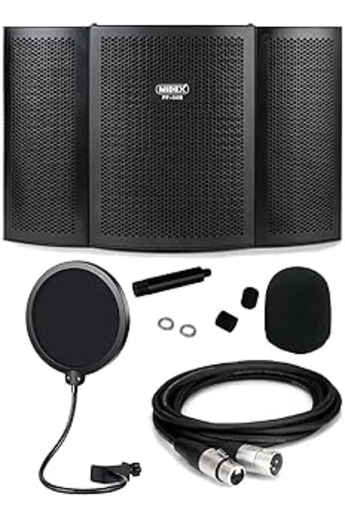 Pazarcan Lastvoice Pf-50b Mikrofon Ses Yalıtım Izolasyon Paneli Metal 35x22 Cm Filtre Kablo Sünger Hediye)