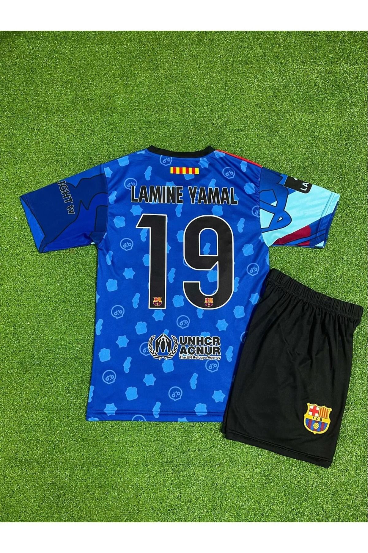 BARBITOS Barcelona Lamine Yamal Özel Konsept Çocuk Forması (Brawl Stars)
