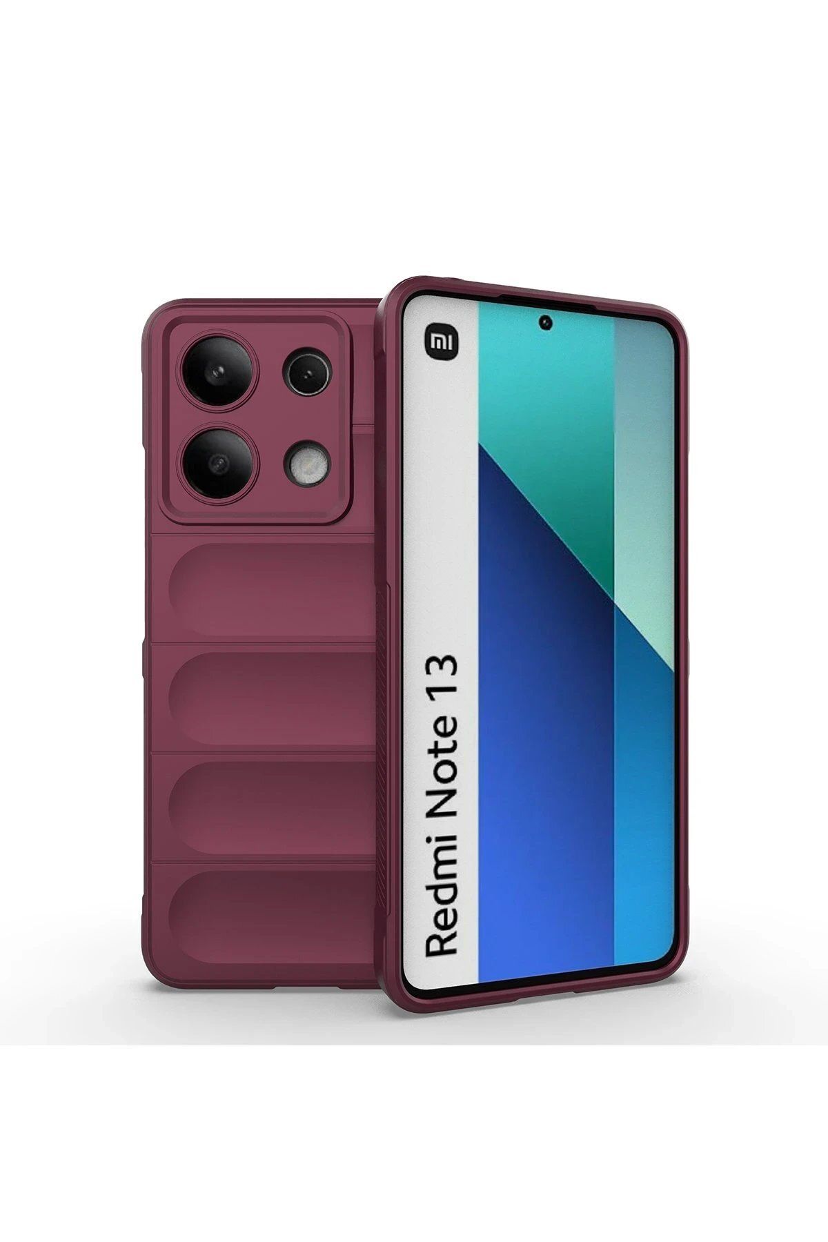 Toptan Bulurum Xiaomi Redmi Note 13 4G Kılıf Optimum Silikon - Bordo