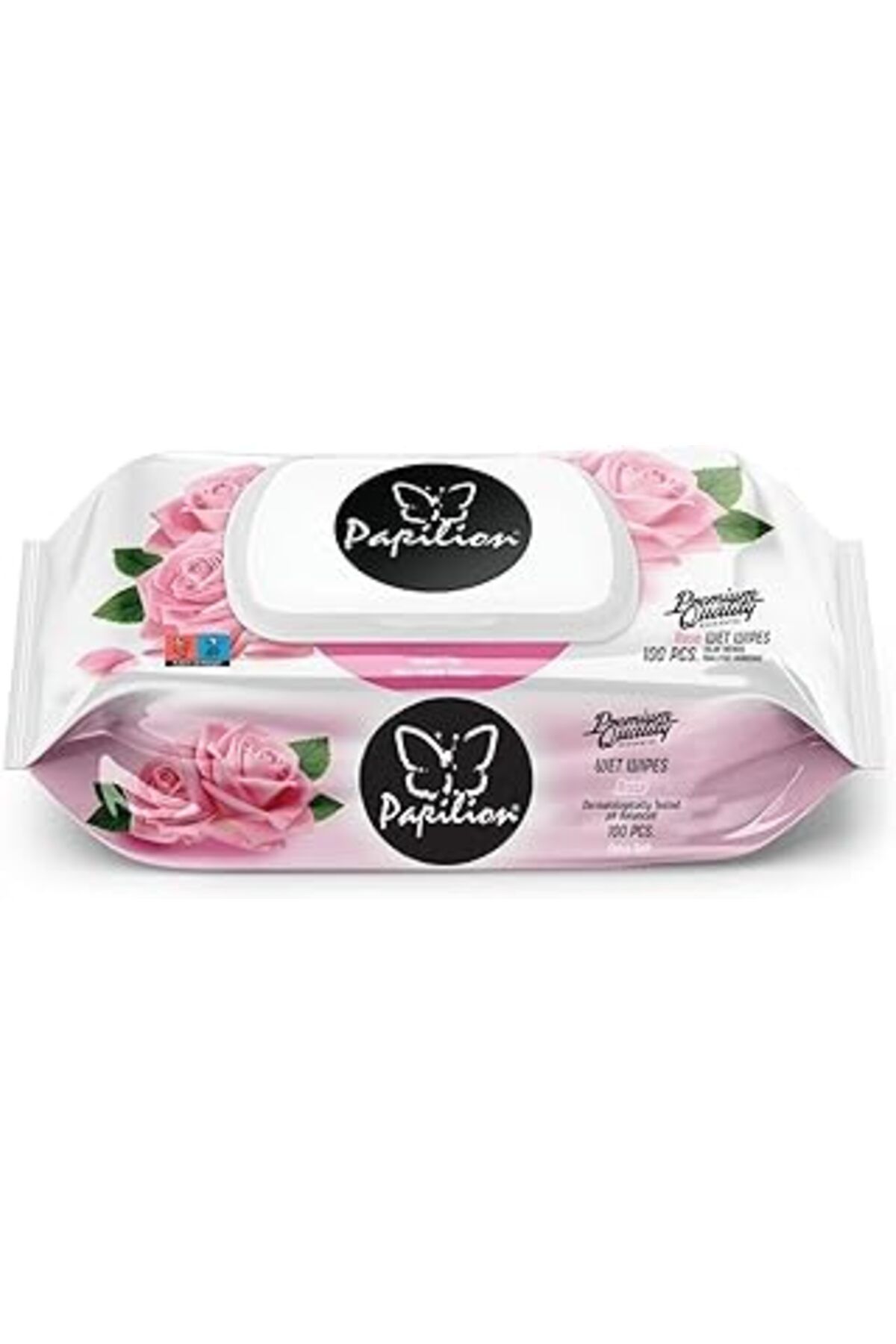 Pazarcan Papilion Premium Gül Özlü Islak Havlu 100X12-1200 Yaprak