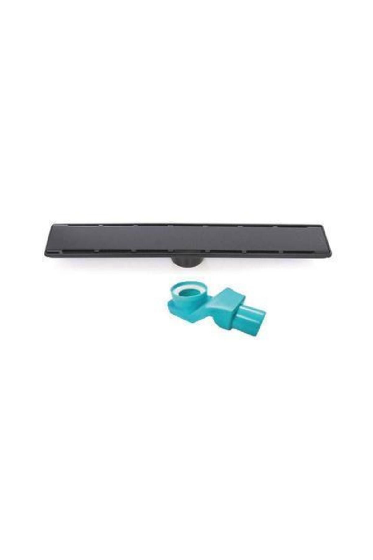 Sukar Line 6 Uyumlu Siyah Plain 40cm Izgaralı Duş Kanalı ve S Tipi Sabit Çıkış Gövdesi 1156-1034000-31