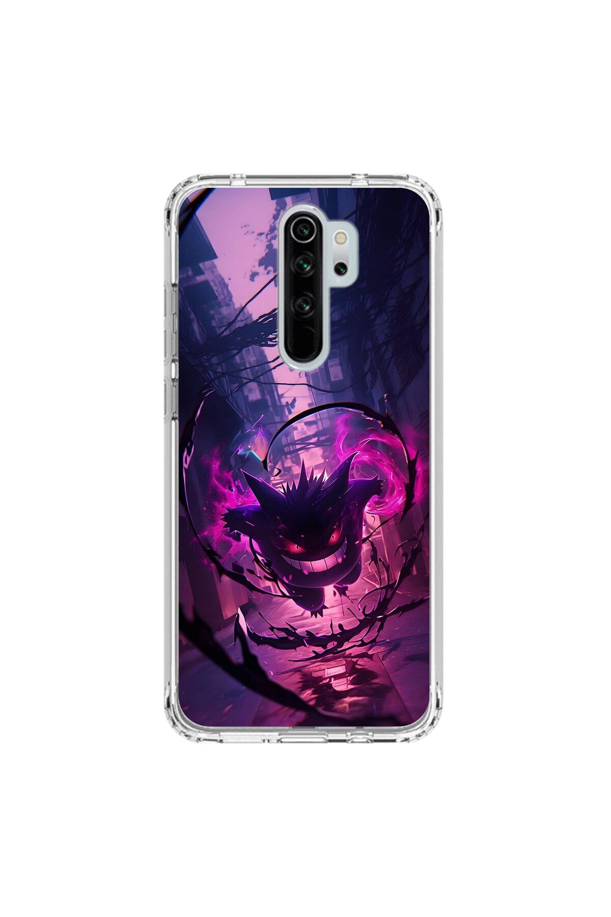 Dali Design Xiaomi Redmi Note 8 Pro Uyumlu Şeffaf Kılıf Pokemon 2 Tasarımlı