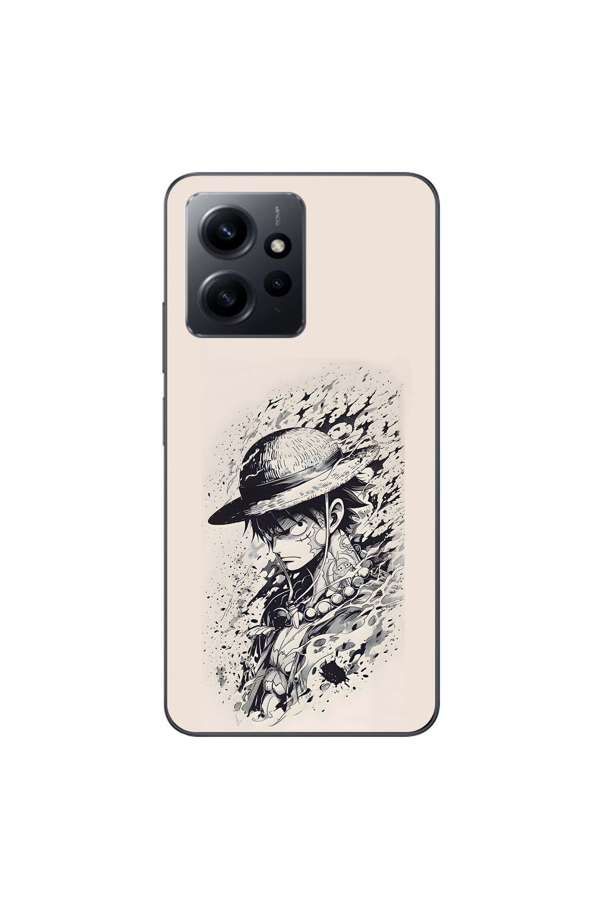 Dali Design Xiaomi Redmi Note 12 Uyumlu Şeffaf Kılıf One Piece 1 Tasarımlı