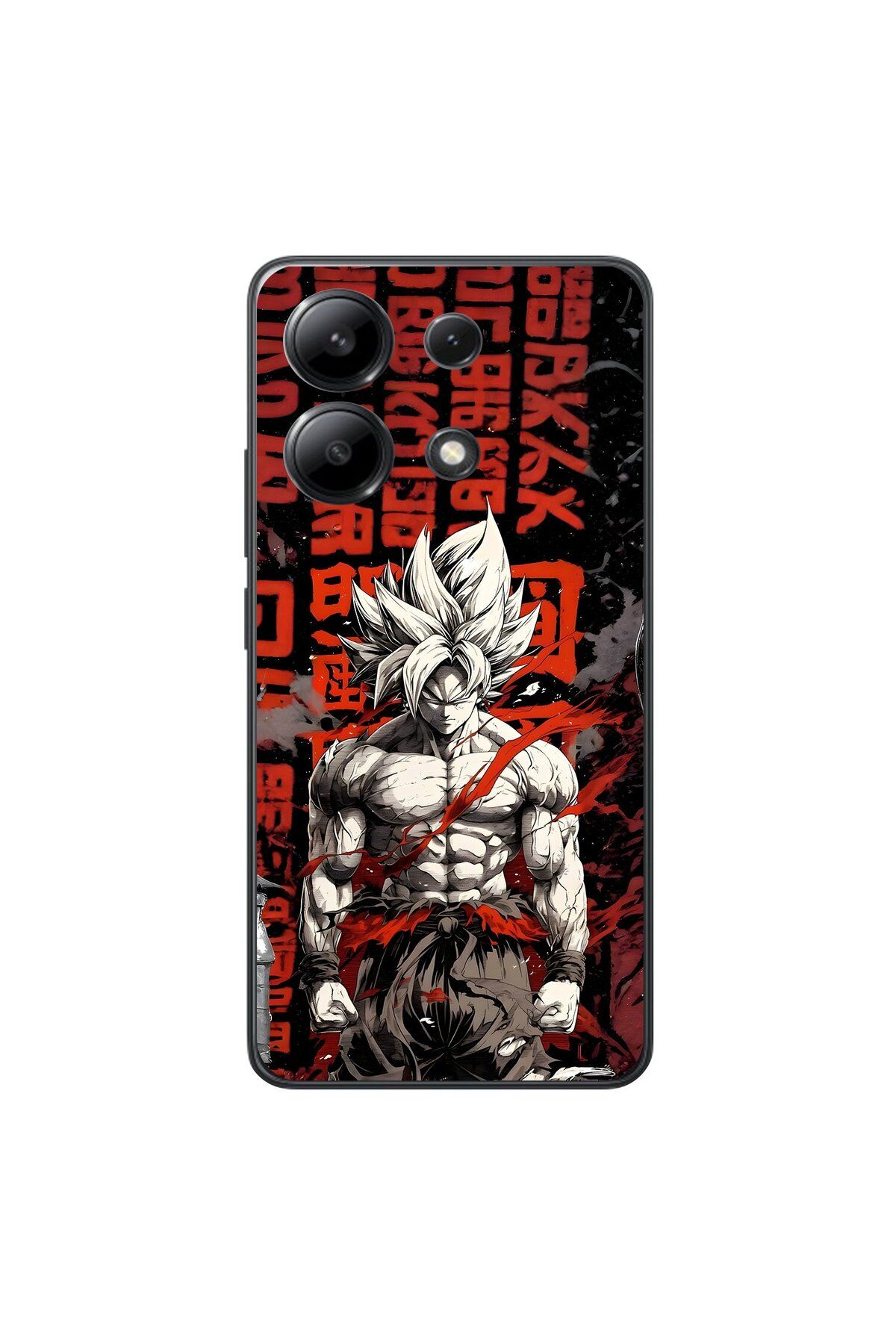 Dali Design Xiaomi Redmi Note 13 Uyumlu Şeffaf Kılıf Dragon Ball-Z 1 Tasarımlı